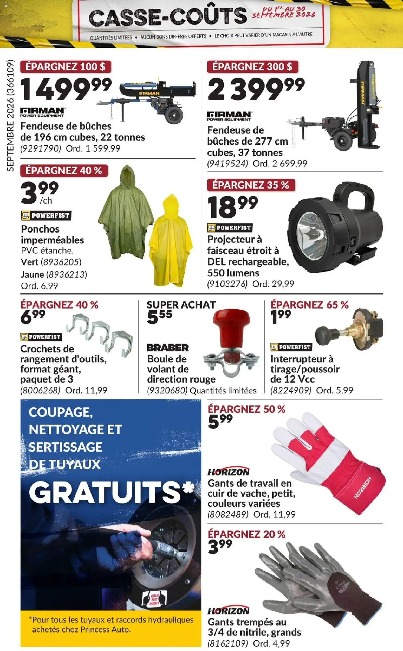 Princess Auto Casse-Coûts from September 1 to September 30 2026 - flyer page 7