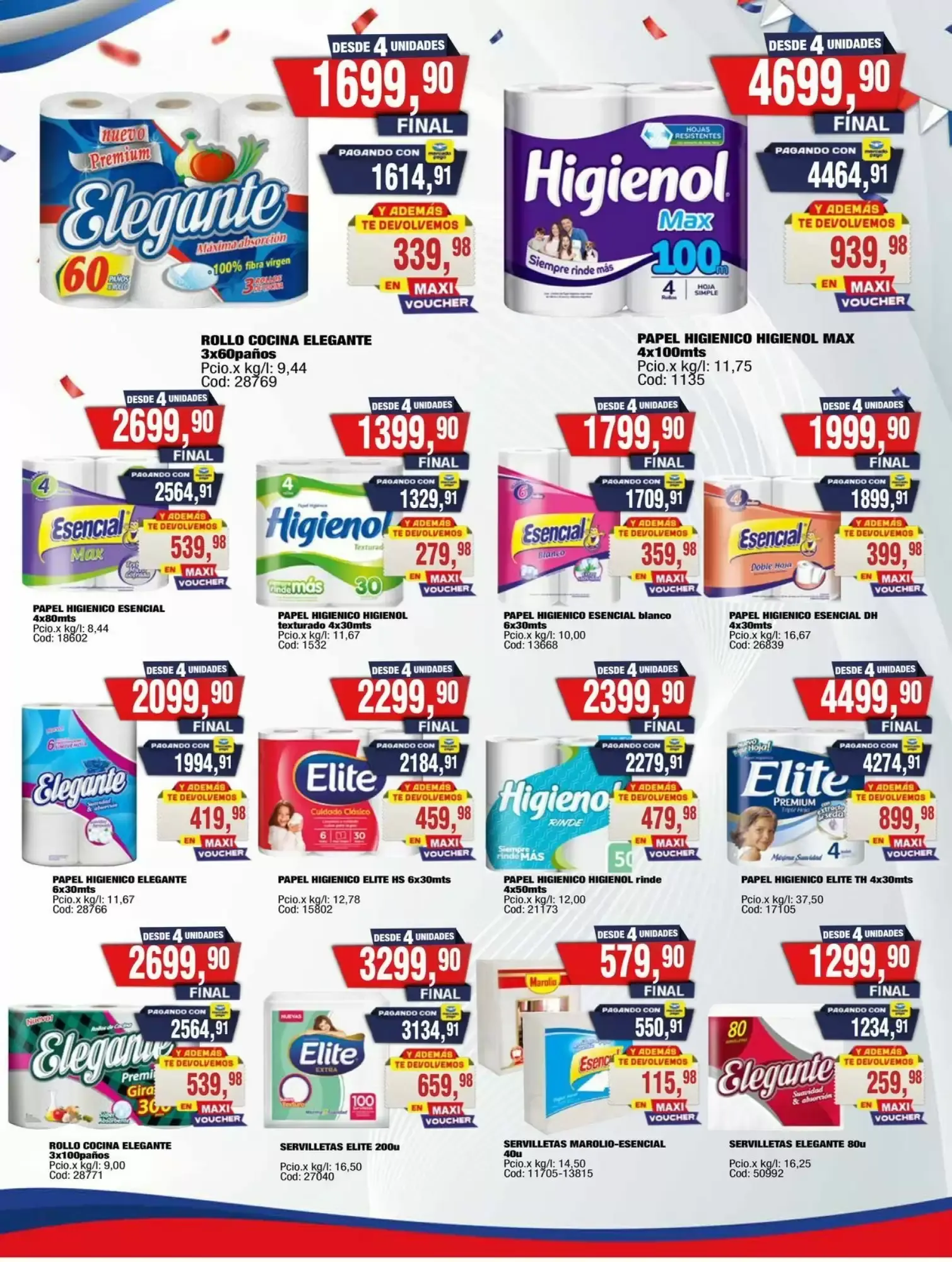 Ofertas de SUPERMERCADO MAYORISTA MAXICONSUMO 3 de agosto al 9 de agosto 2026 - Página 29 del catálogo