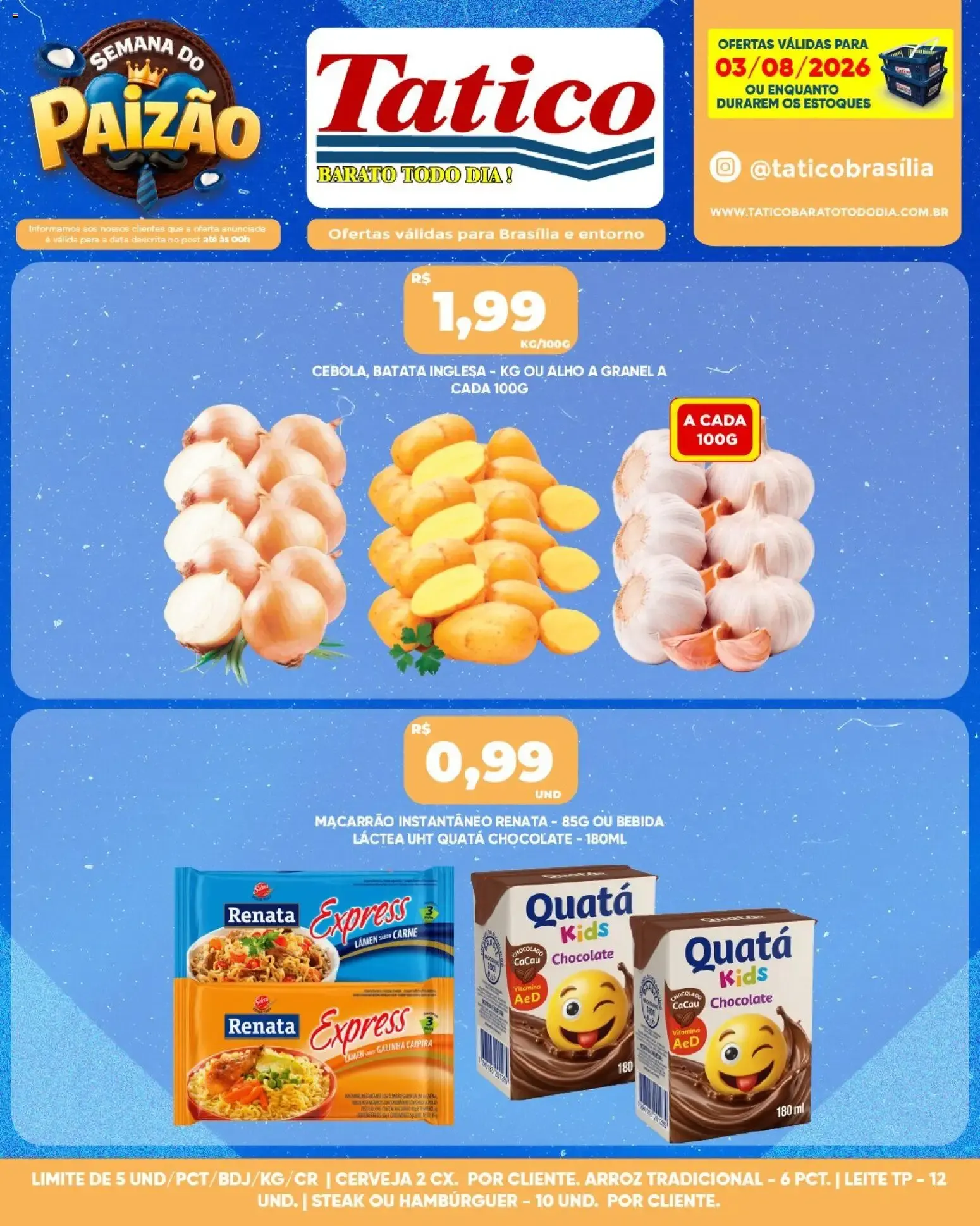 Encarte de Tatico ofertas do Dia de 03/08/2026 | Promoções Online 3 de agosto até 3 de agosto 2026 - Pagina 1