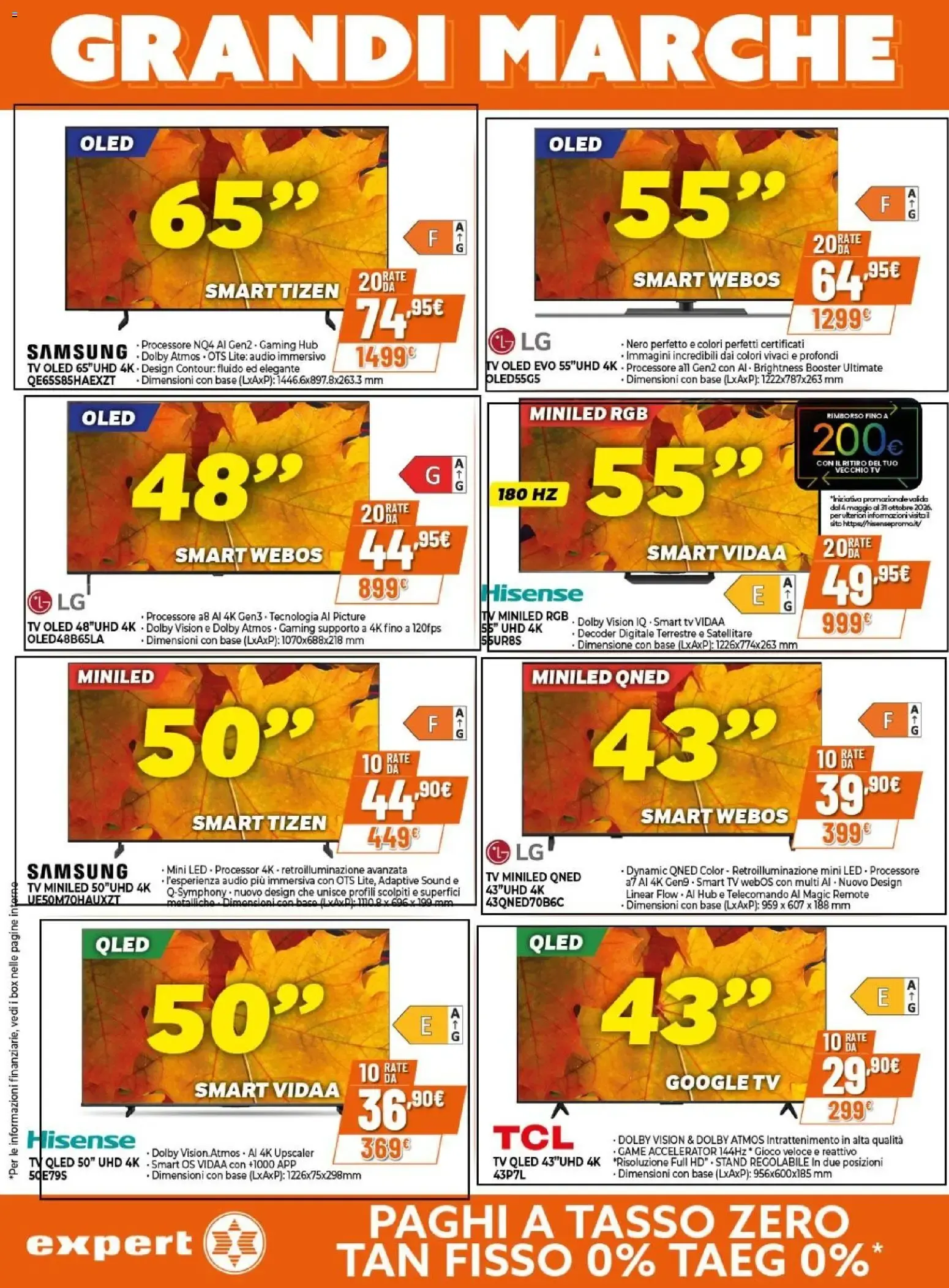Grandi Marche a Tasso Zero da 24 settembre a 7 ottobre di 2026 - Pagina del volantino 31