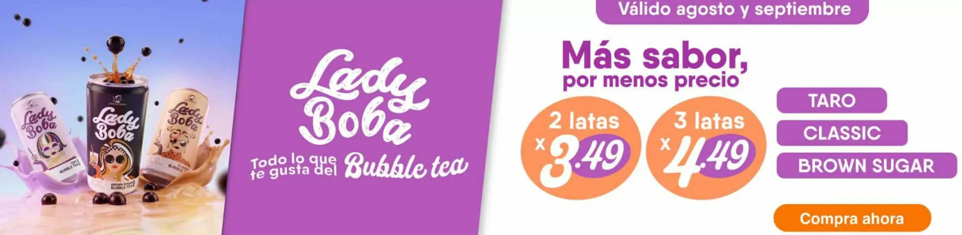 Catalogo de Promoción Lady Boba Bubble Tea 27 de agosto al 2 de octubre 2026 - Pag 1