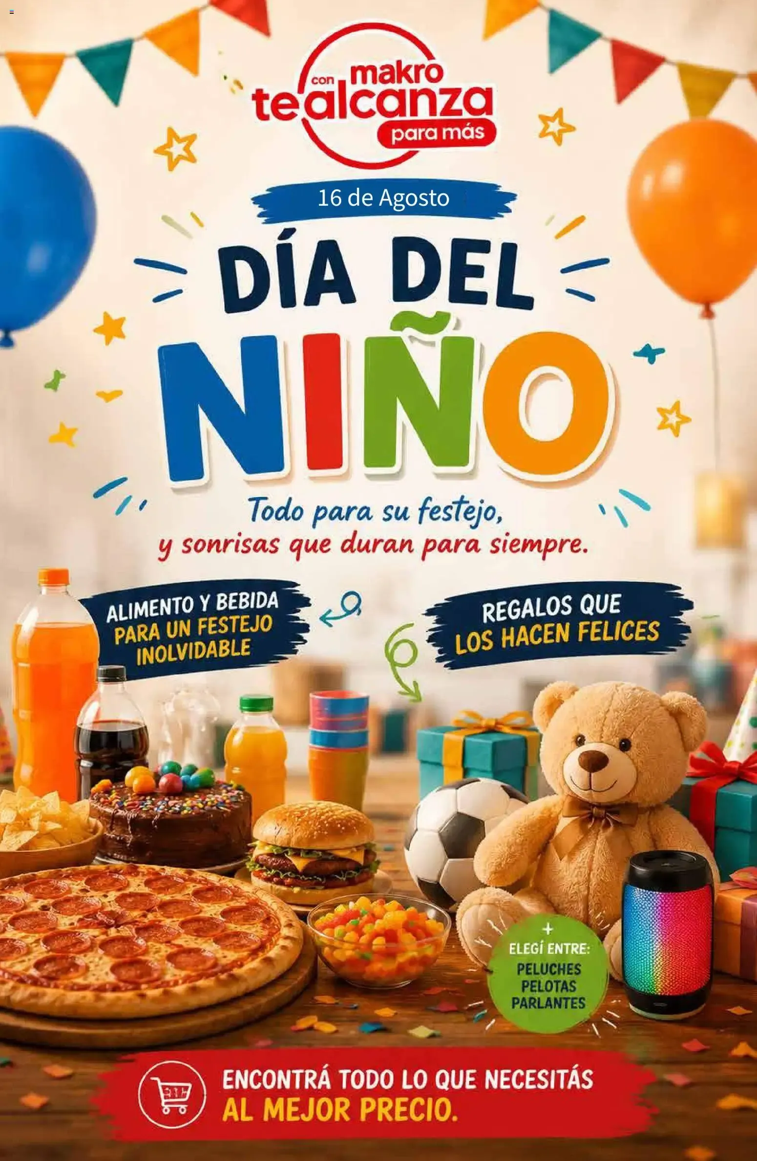 Ofertas de Makro Día del Niño 14 de agosto al 16 de agosto 2026 - Página 1 del catálogo