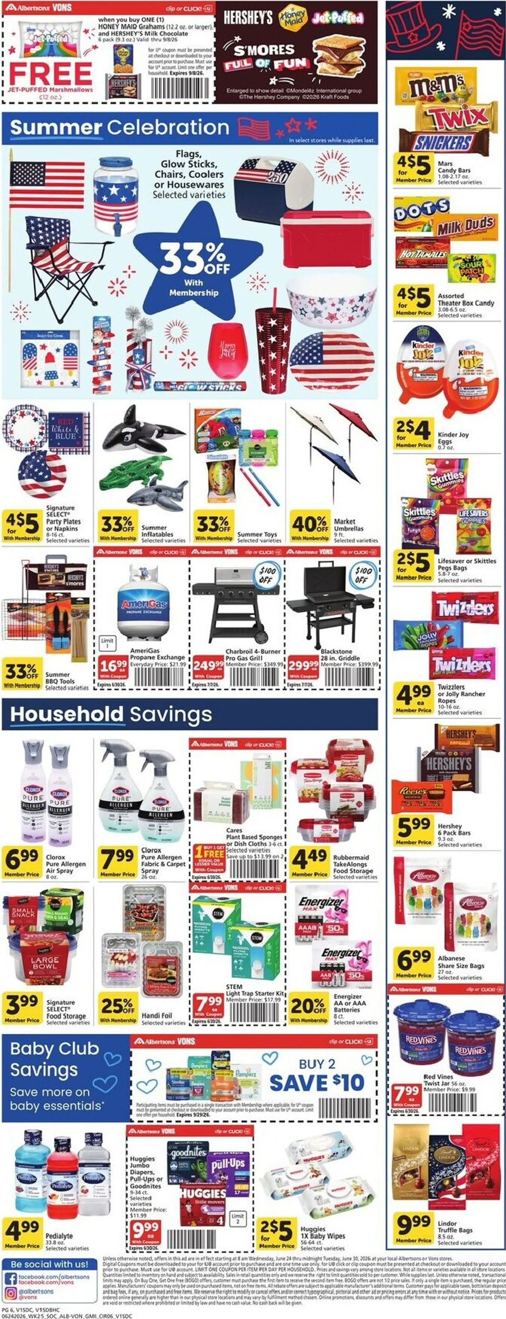 Weekly ad Albertsons Vons - Star Spangled Savings from June 24 to June 30 2026 - Page 7