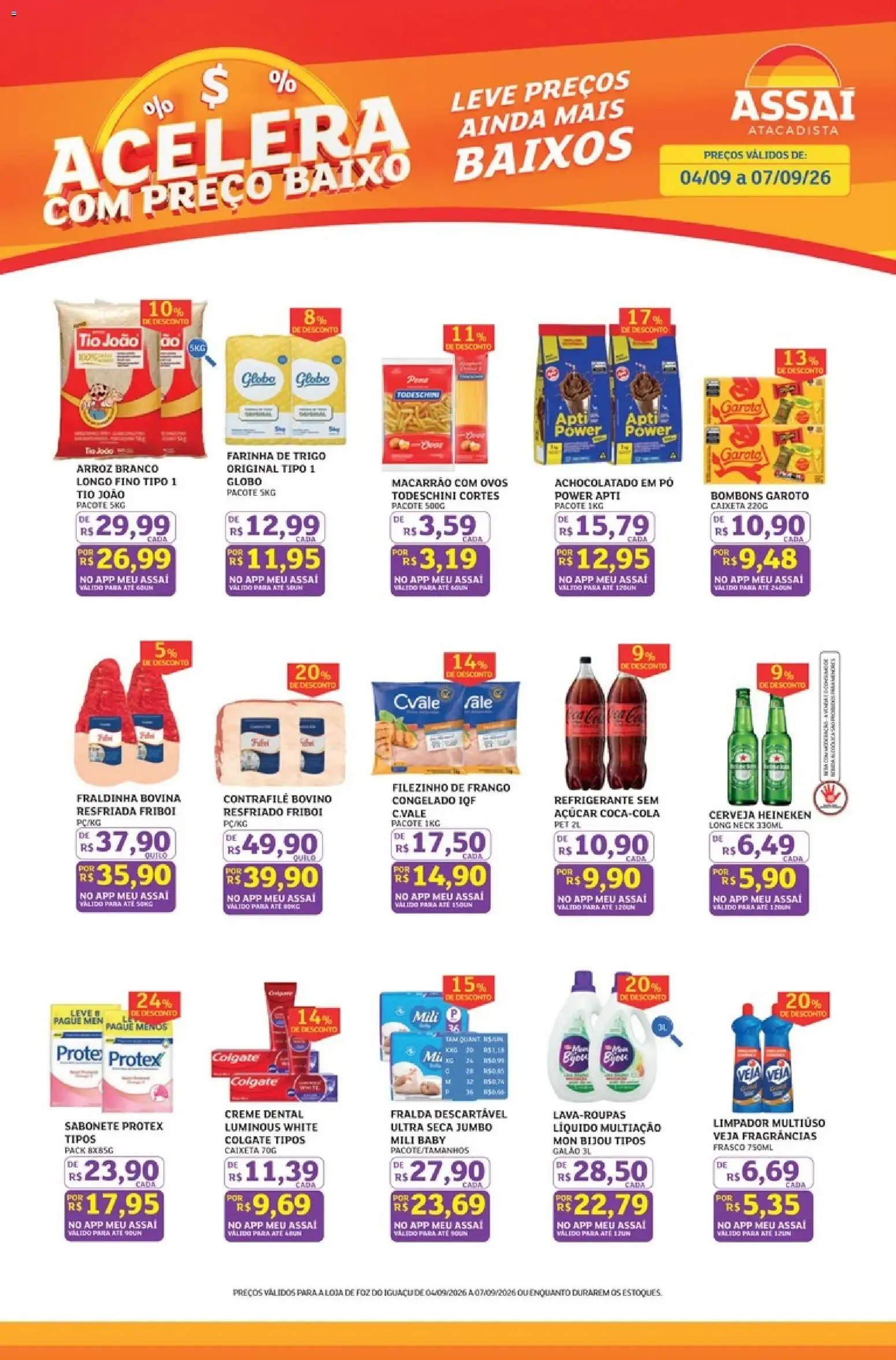 Encarte de Assaí Atacadista ofertas - PR de 04/09/2026 | Promoções Online 4 de setembro até 7 de setembro 2026 - Pagina 1