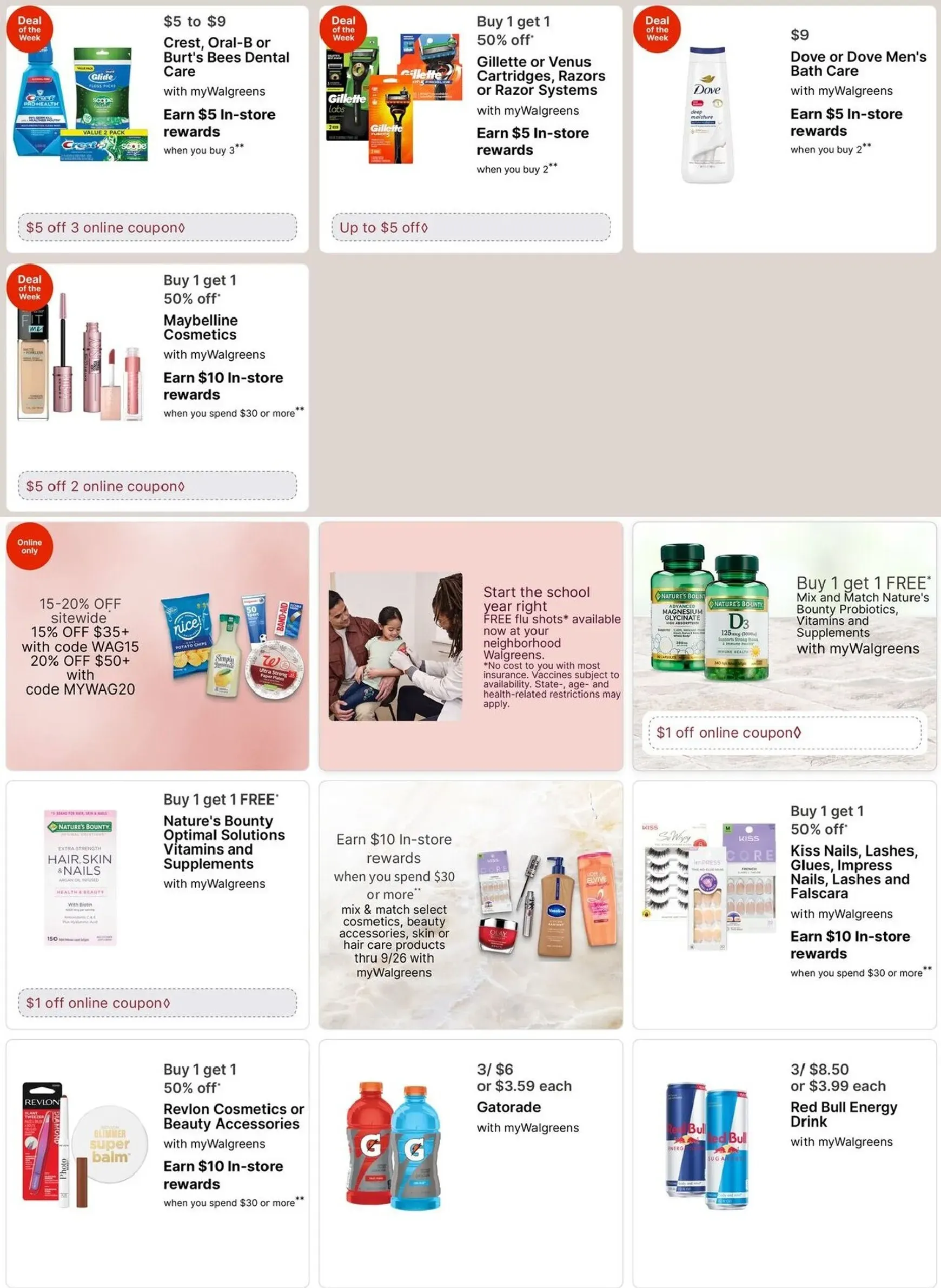 Weekly promotion Walgreens Weekly Ad spanning from September 6 to September 12 2026 - Page 2 for Catalogue 365