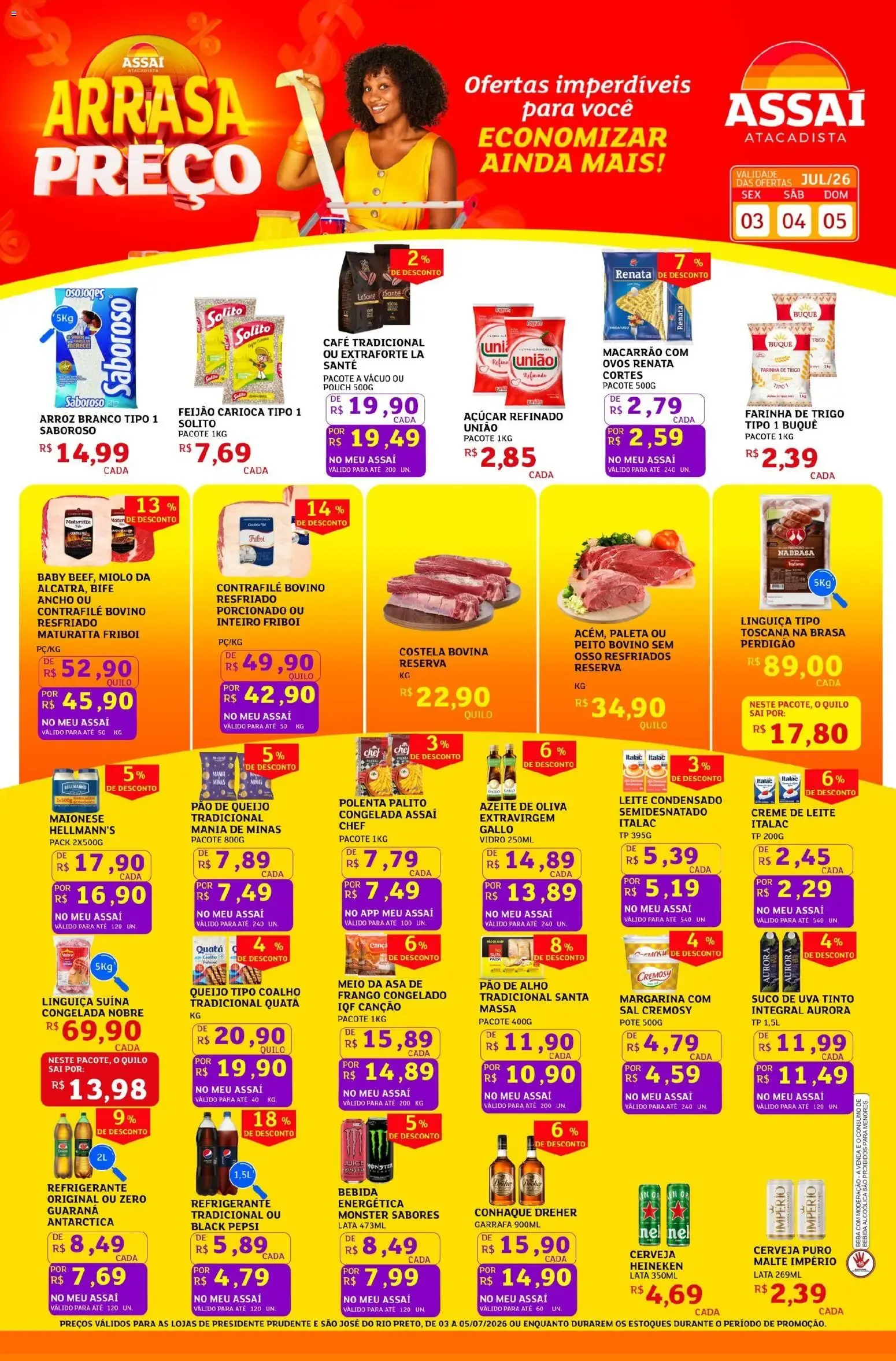 Encarte de Assaí Atacadista ofertas - SP de 03/07/2026 | Promoções Online 3 de julho até 5 de julho 2026 - Pagina 1