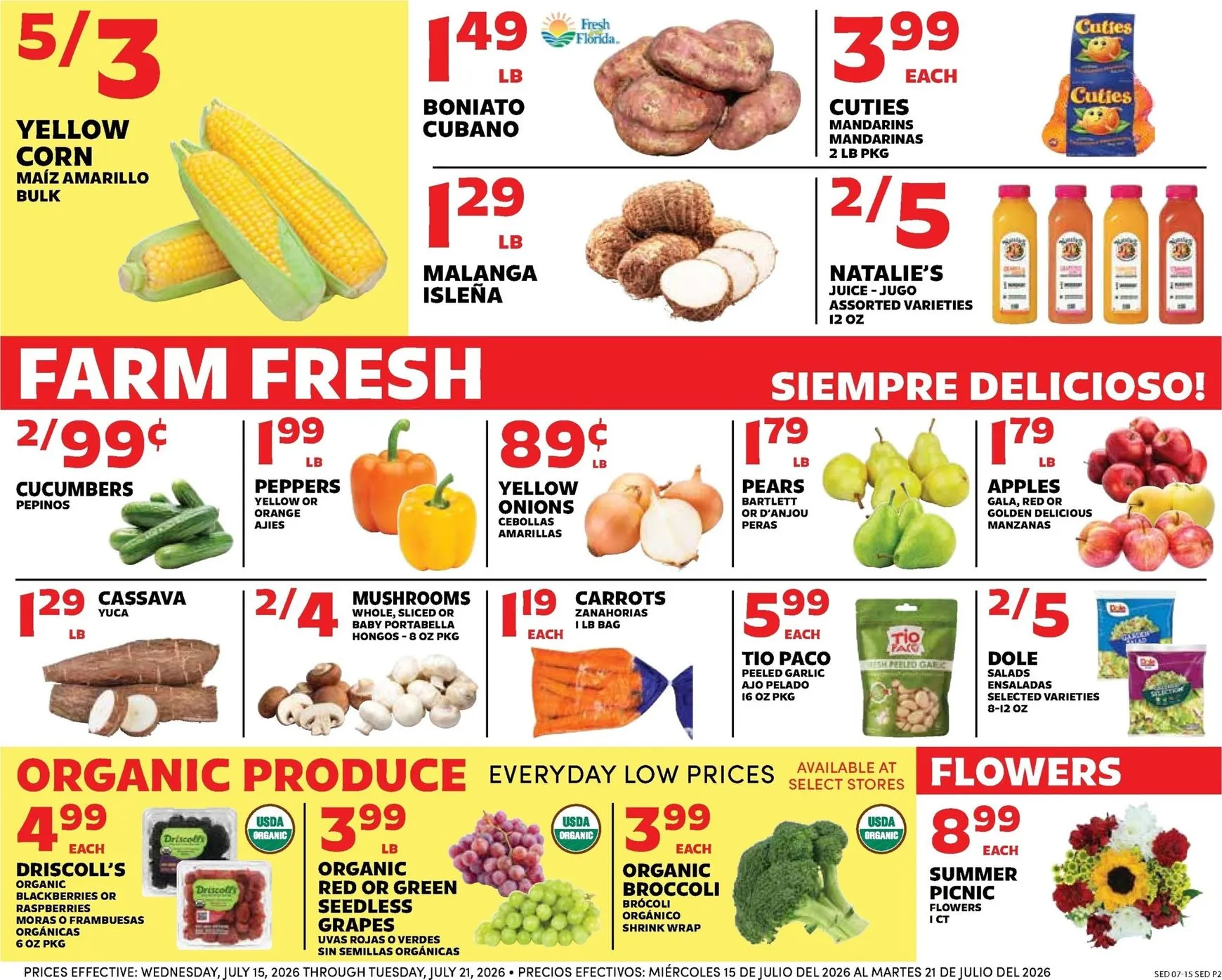 Weekly ad Current Sedano's leaflet valid from Wednesday 07/15/2026 to Tuesday 07/21/2026 from July 15 to July 21 2026 - Page 2