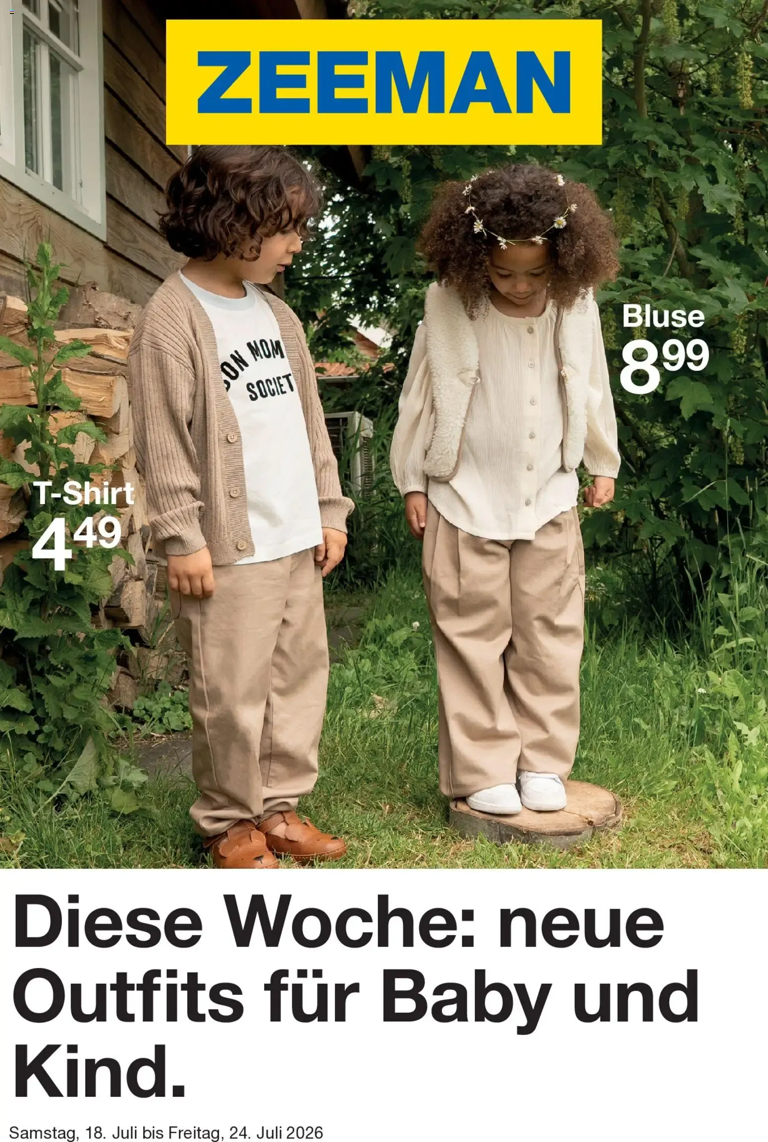 Diese Woche: neue Outfits für Baby und Kind.