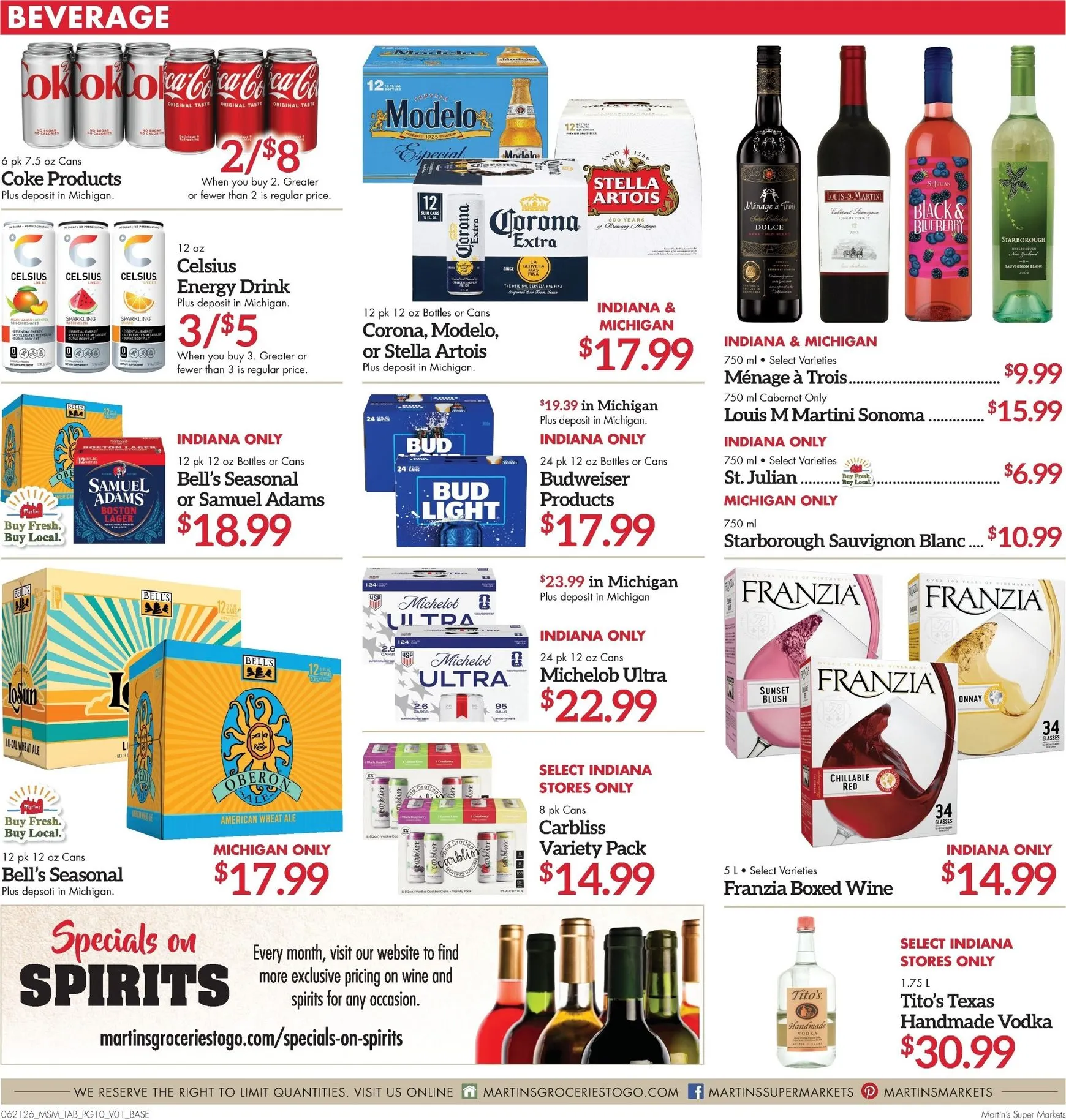 Weekly ad Current Martin's Super Markets leaflet valid from Sunday 06/21/2026 to Saturday 06/27/2026 from June 21 to June 27 2026 - Page 10