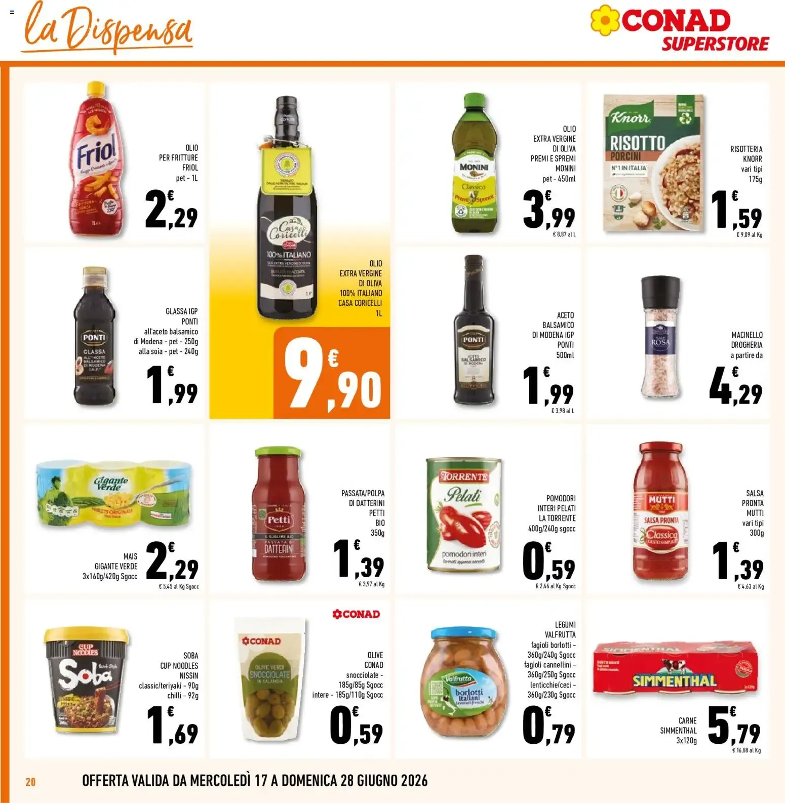 Volantino Conad dal 17/06/2026 > Anteprima da 17 giugno a 28 giugno di 2026 - Pagina del volantino 20