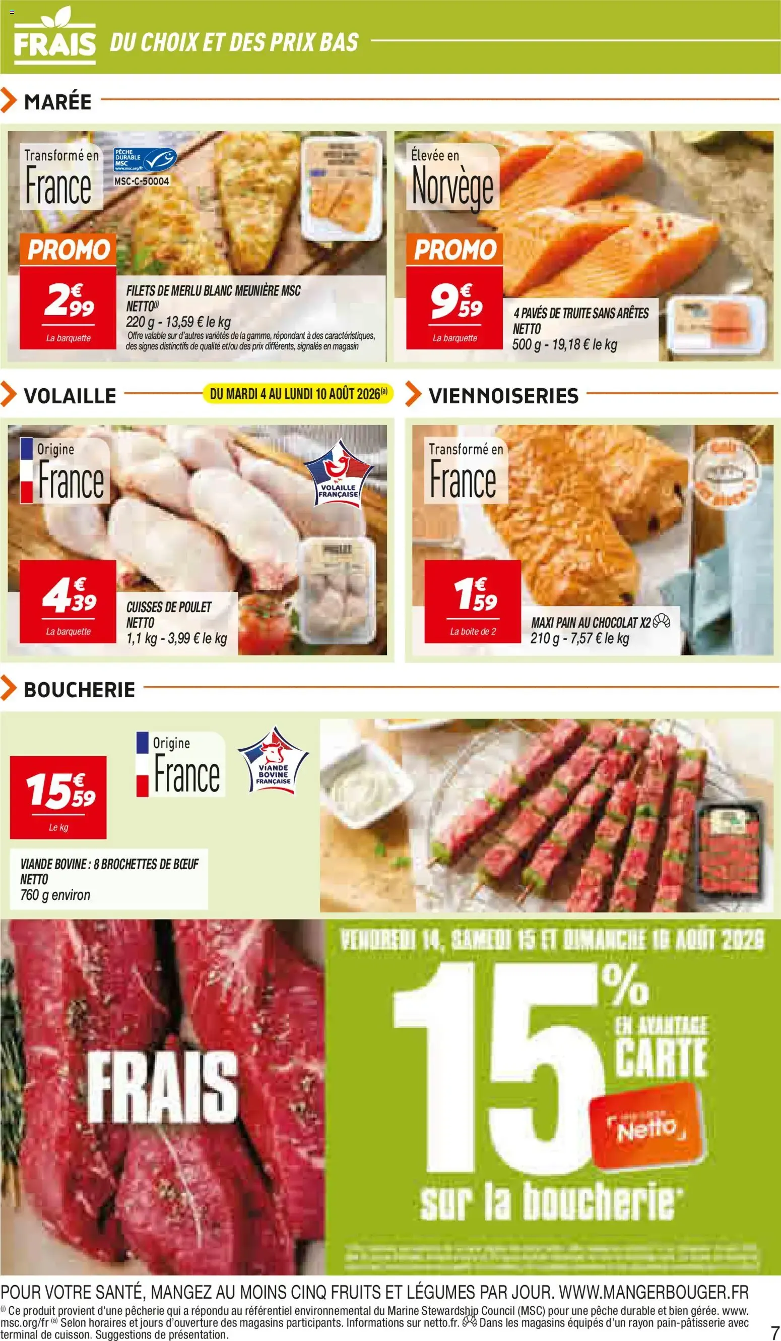 Netto catalogue à partir du 04/08/2026 - promo en ligne du 4 août au 17 août 2026 - Catalogue page 7