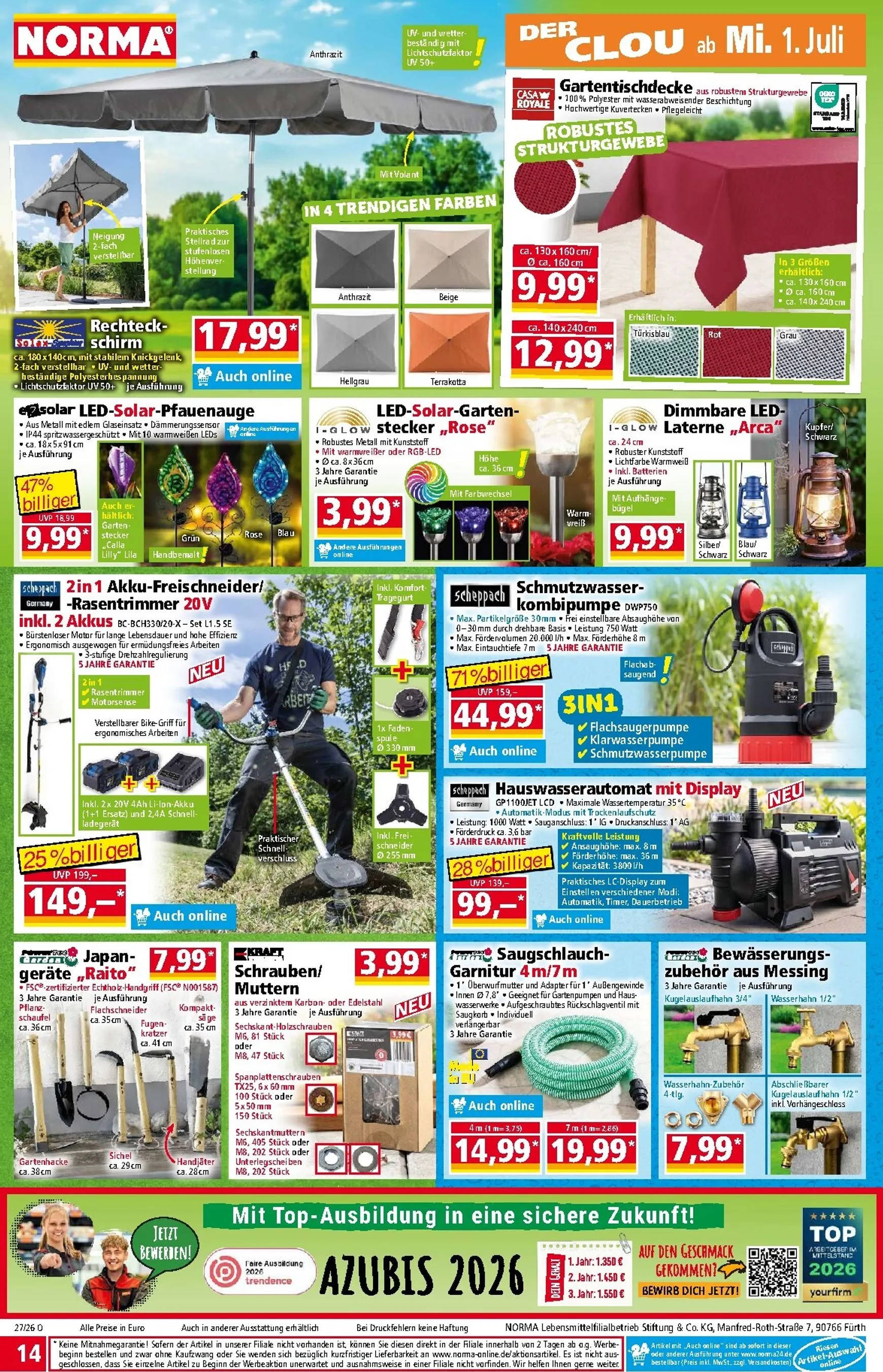 Norma Prospekt – von Montag 29.06.2026 bis Sonntag 05.07.2026 von 29. Juni bis 5. Juli 2026 - Prospekt seite 14