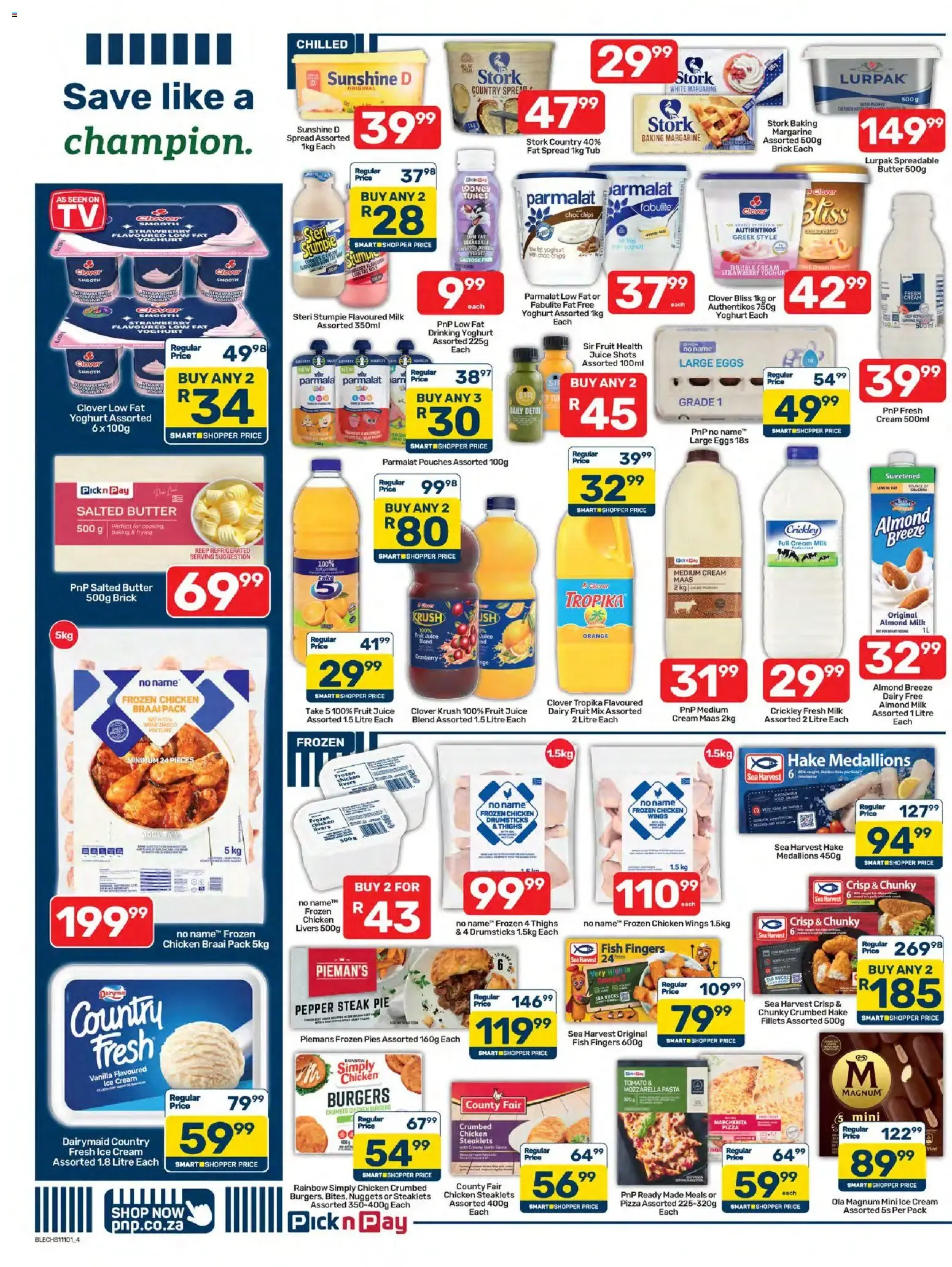 Pick n Pay: Save like a champion. Ofertas y descuentos from 7 August to 24 August 2026 - Catalogue Page 4