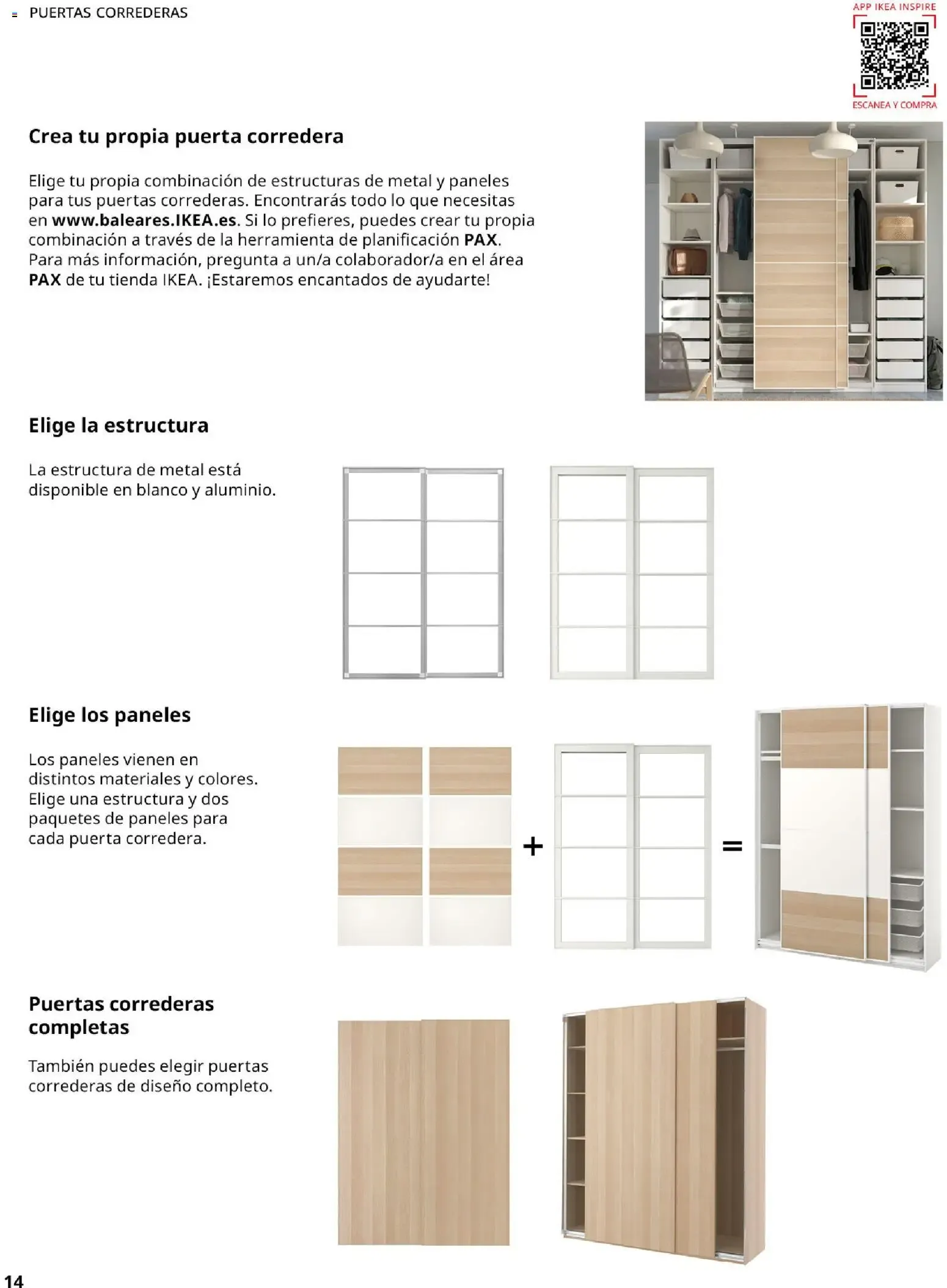 Catálogo de Guía de compra PAX y KOMPLEMENT - Sistema de armarios IKEA 1 de septiembre al 31 de enero 2027 - Página 14