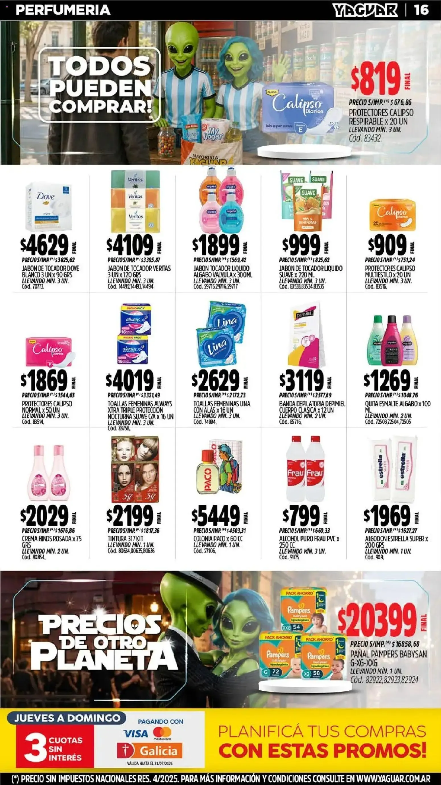 Ofertas de Mayorista Yaguar: Precios de Otro Planeta 13 de julio al 18 de julio 2026 - Página 17 del catálogo
