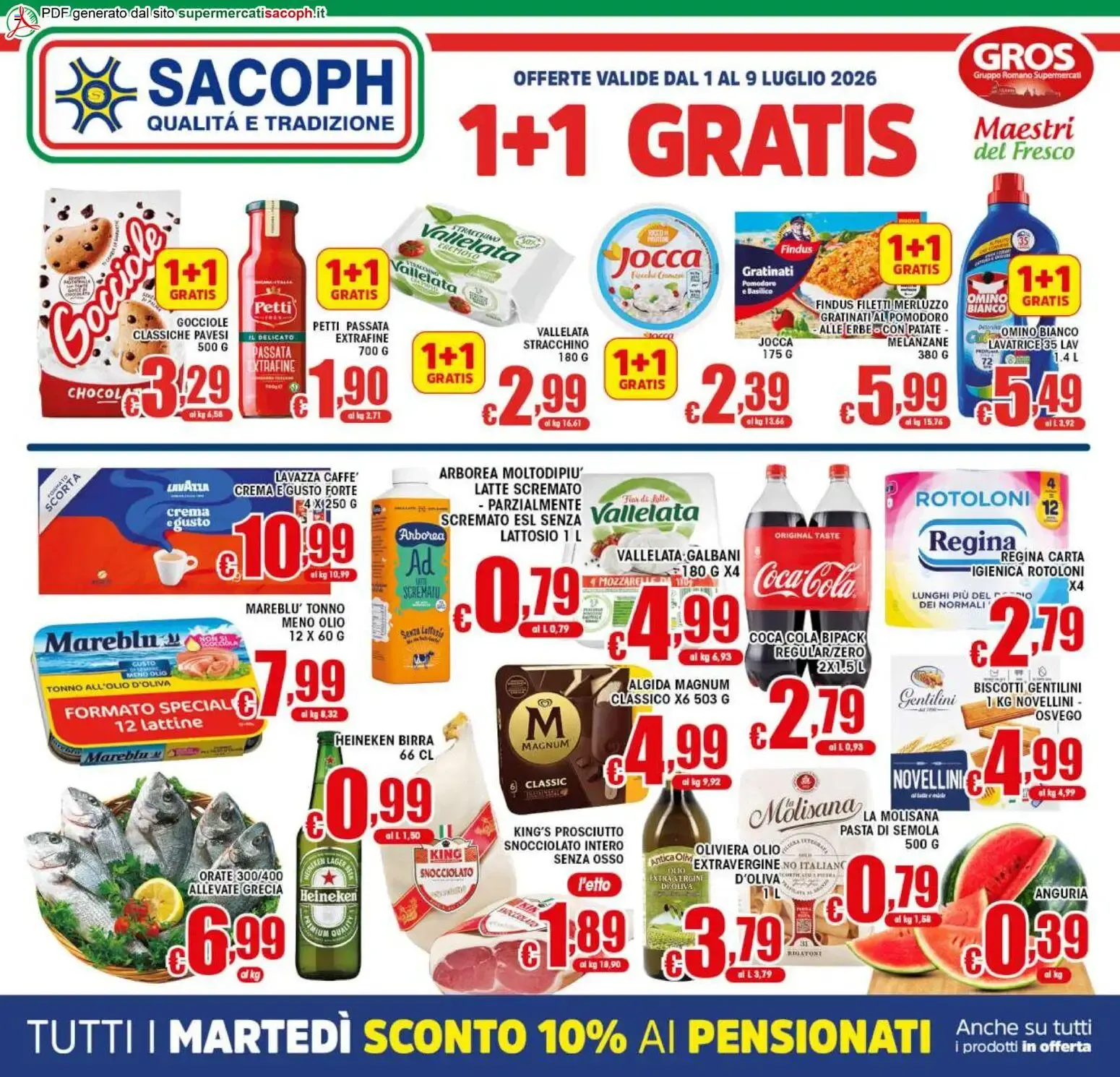 Sacoph volantino dal 01/07/2026 - online Offerte da 1 luglio a 9 luglio di 2026 - Pagina del volantino 1