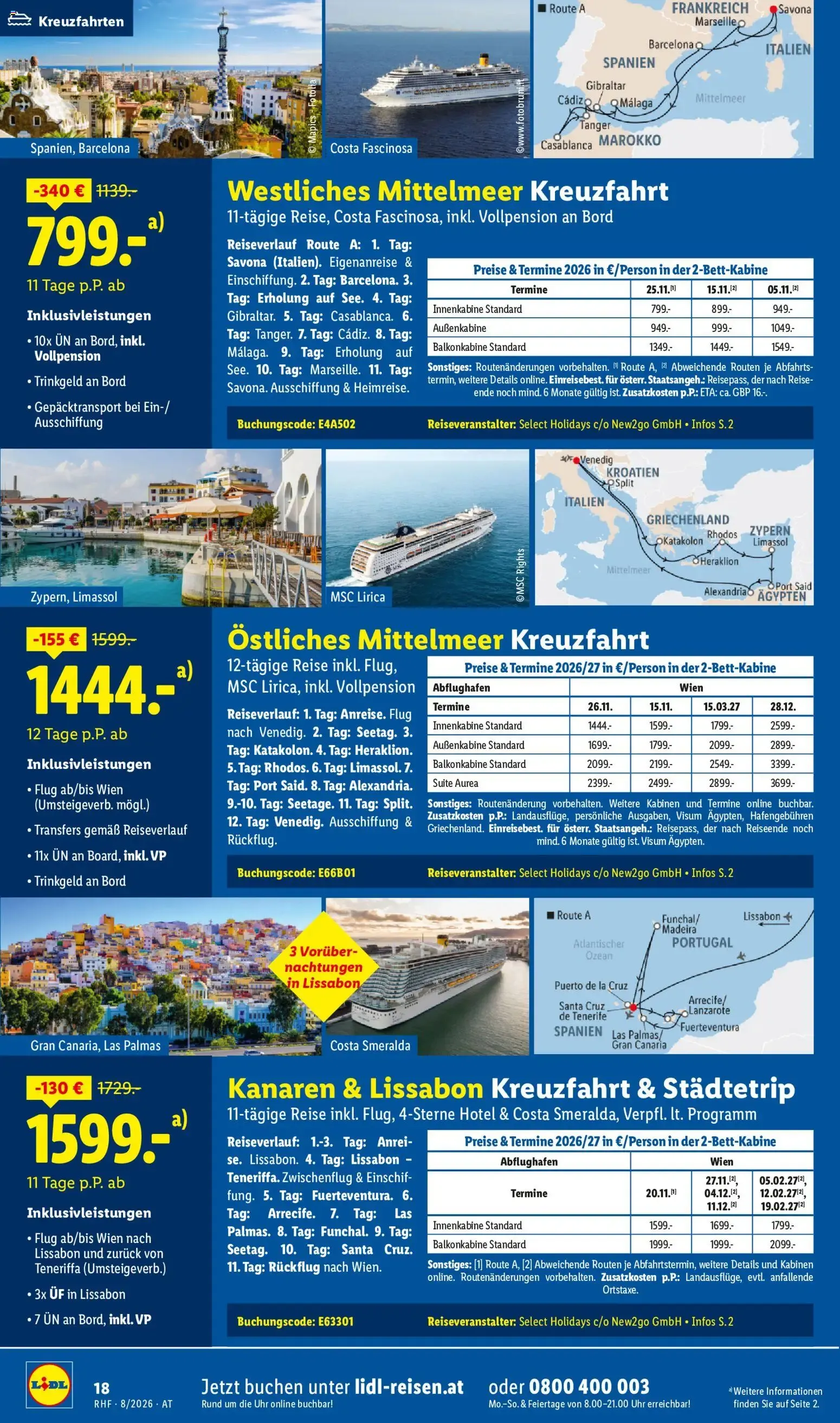Lidl Reisen - Traumurlaub & Winter-Special Disneyland von 29. Juli bis 31. August 2026 - Flugblätt seite  18