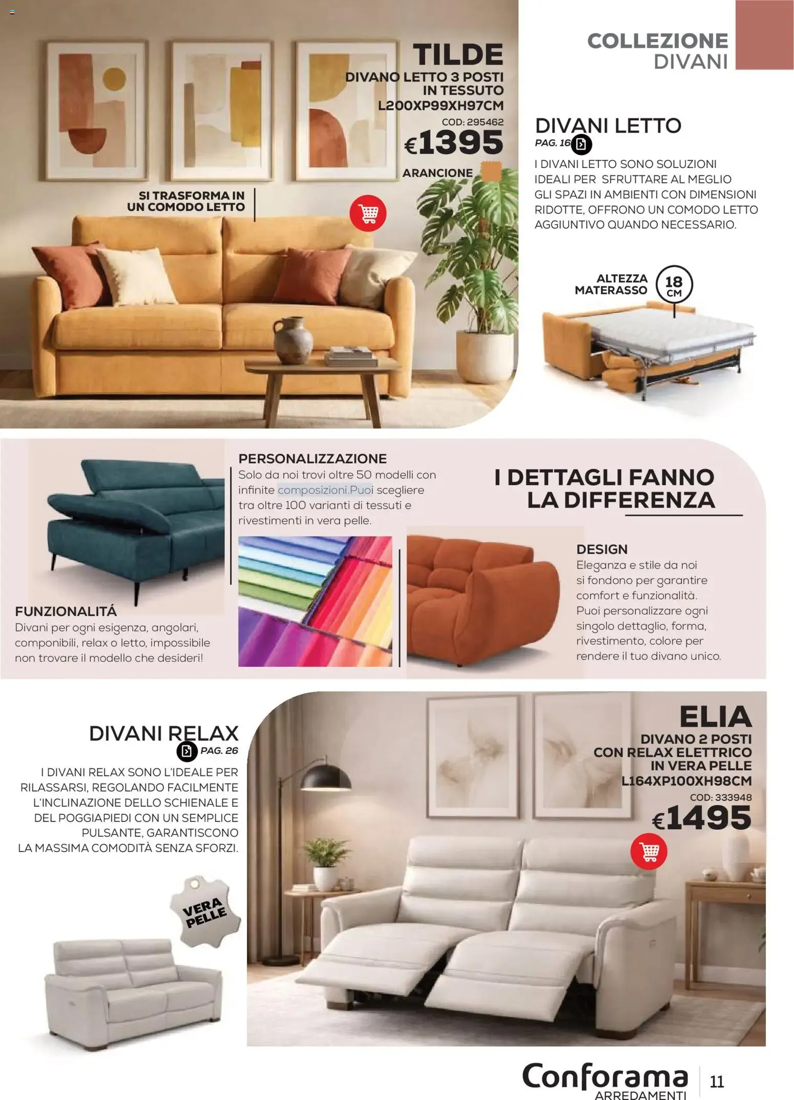 Conforama Arredamenti - Catalogo Primavera/Estate 2026 da 22 giugno a 30 settembre di 2026 - Pagina del volantino 11