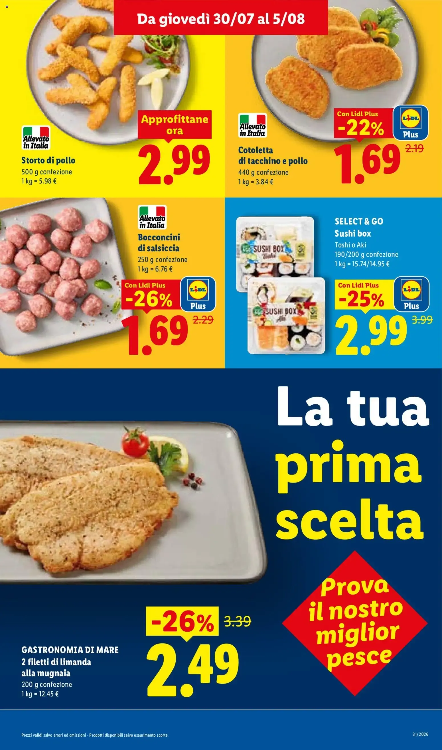 LIDL: L'estate del risparmio da 30 luglio a 5 agosto di 2026 - Pagina del volantino 7