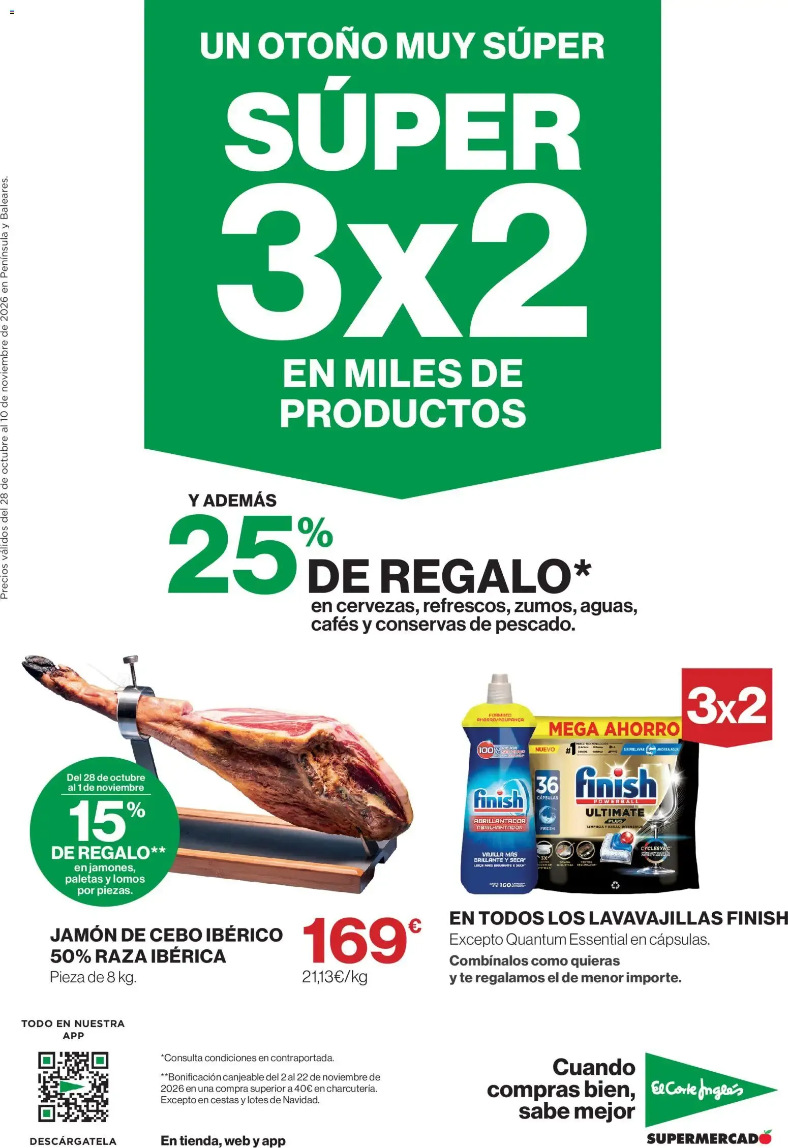 Catálogo de El Corte Inglés Super Otoño Súper 3x2 28 de octubre al 10 de noviembre 2026 - Página 1