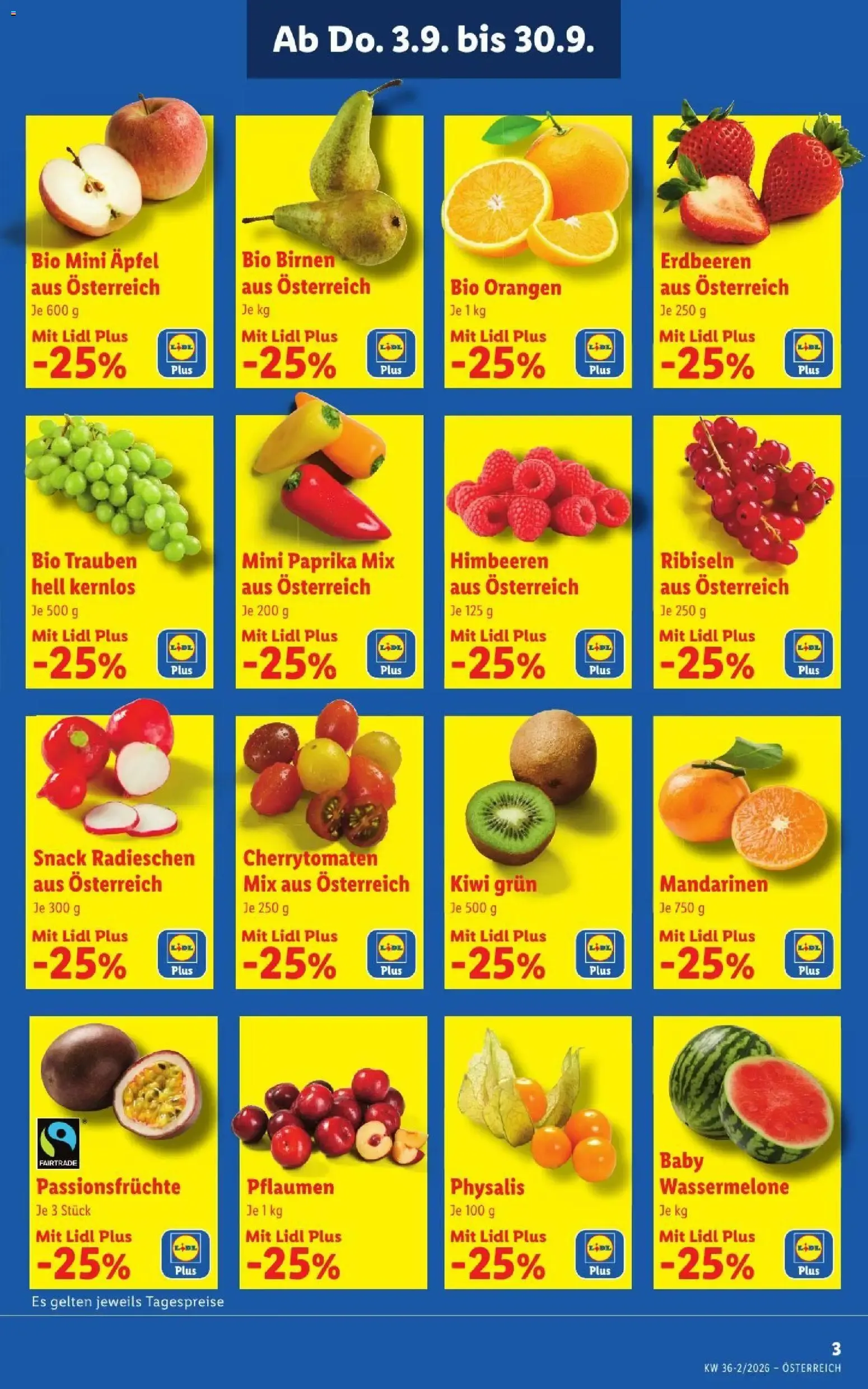 Lidl - Flugblatt ab 03.09.2026 - Angebote ab donnerstag von 3. September bis 5. September 2026 - Flugblätt seite  3