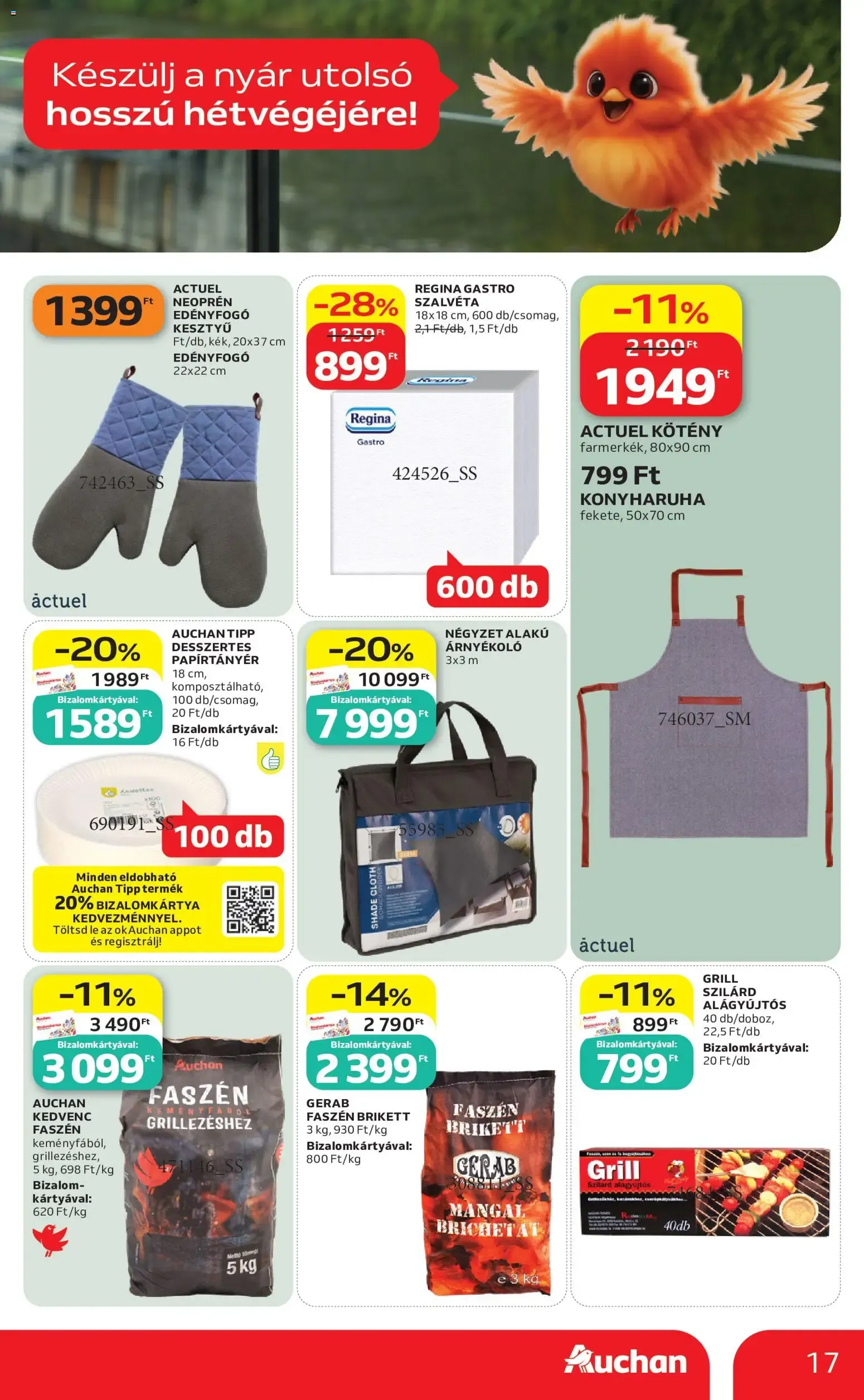 Katalógus Auchan Grill ajánlatok - 2026.08.13. -tól/töl > akció, lapozható szórólap 🛍️ augusztus 13.-tól augusztus 26.-ig 2026. - Oldal 17