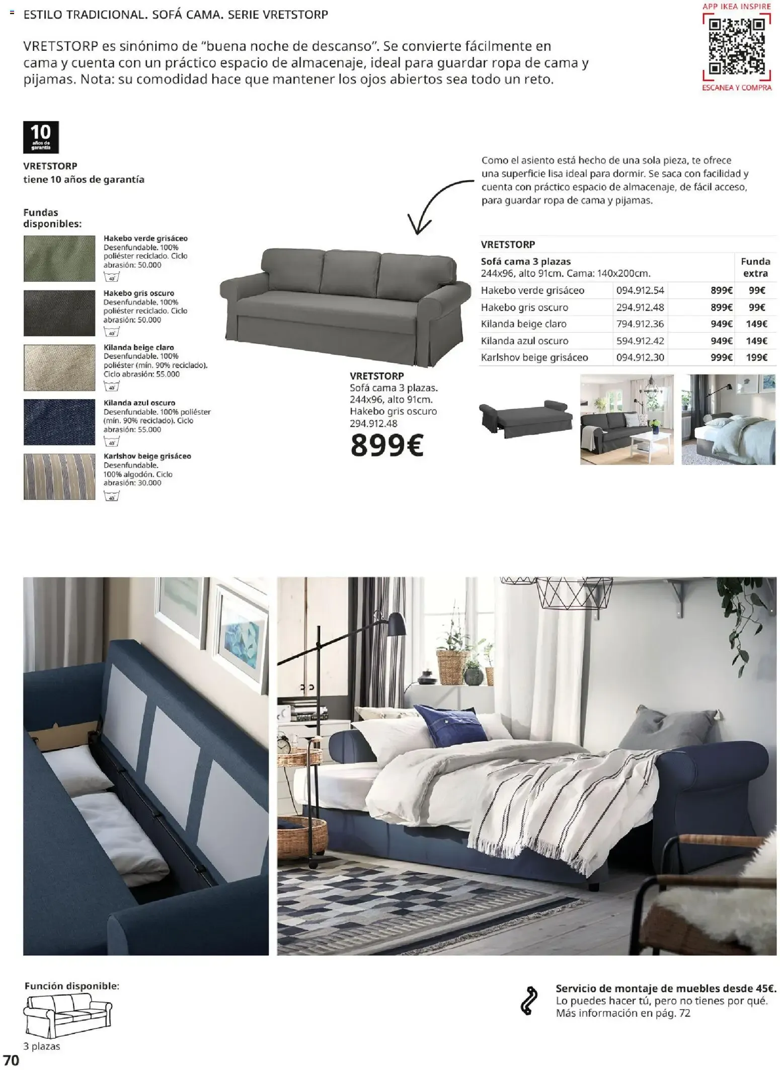 Catálogo de Guía de Compra Sofás IKEA 7 de mayo al 31 de agosto 2026 - Página 70