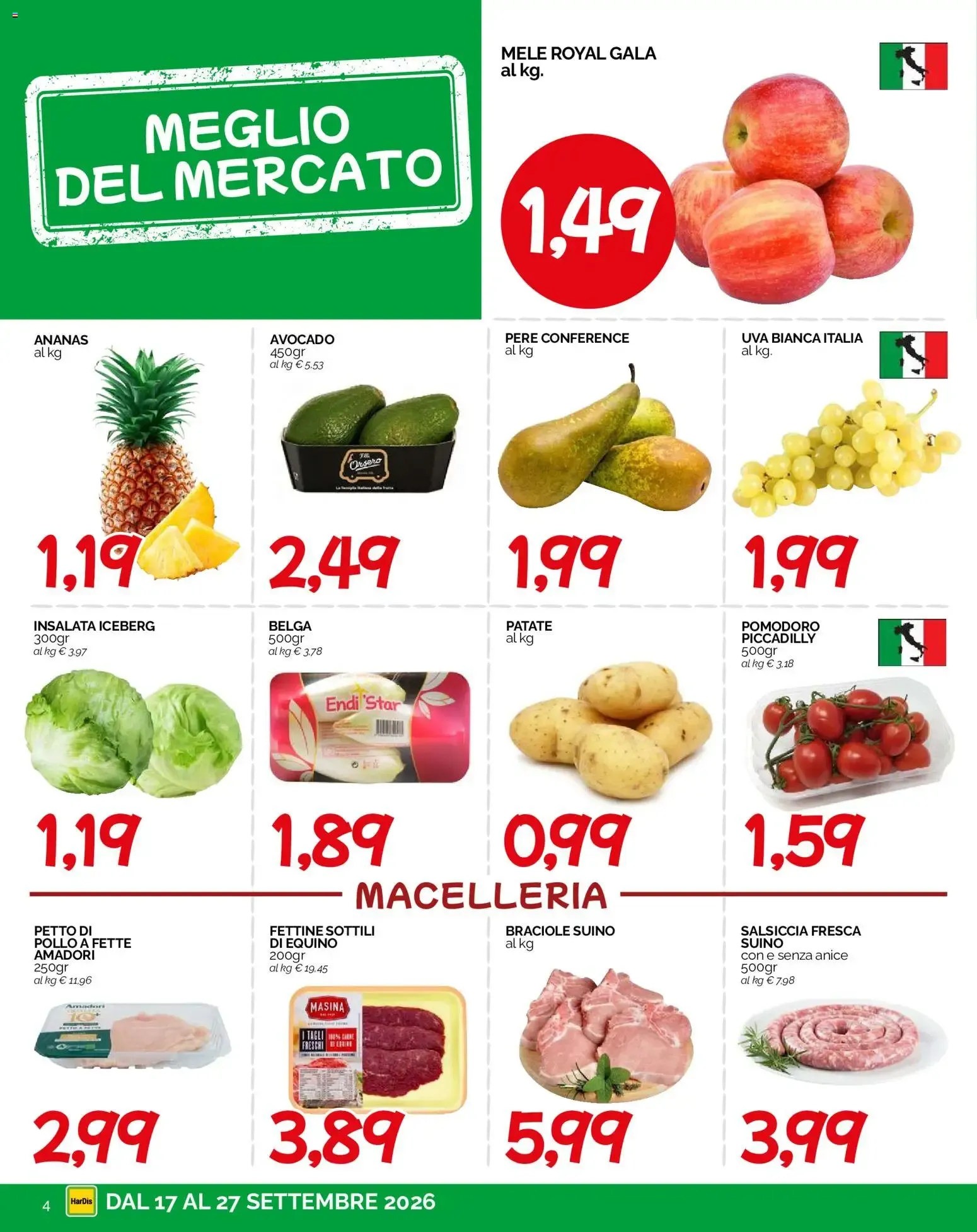 La spesa di fine mese da 17 settembre a 27 settembre di 2026 - Pagina del volantino 4