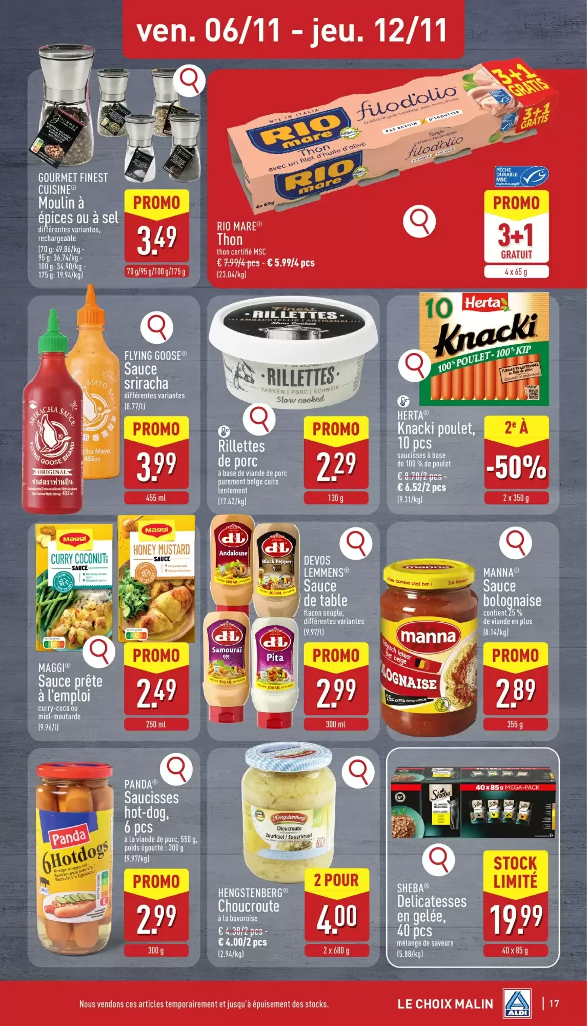 ALDI Dépliant du lun. 02/11 au sam. 07/11 inclus van 2 november tot 7 november 2026 - folder pagina 17