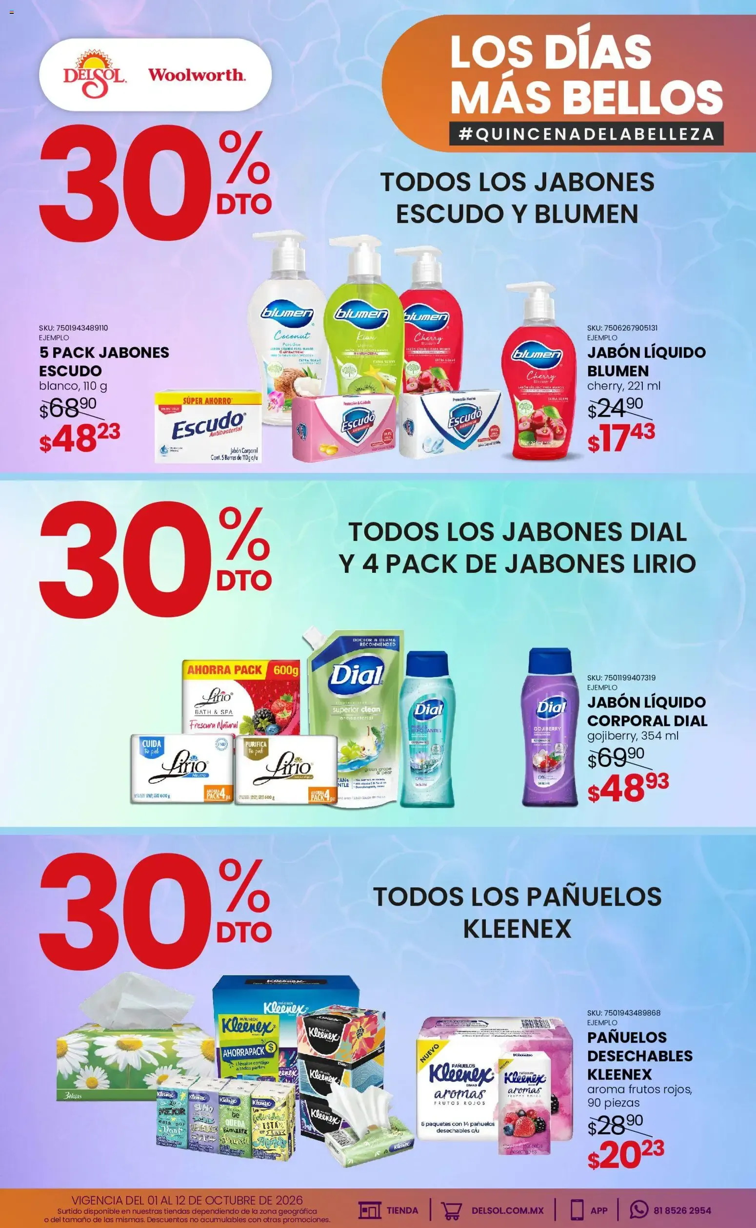 Catálogo de Del Sol y Woolworth catálogo Los días más bellos - Quincena Belleza (01/10/2026 - 12/10/2026) - catálogo en línea 1 de octubre al 12 de octubre 2026 - Pagina 21