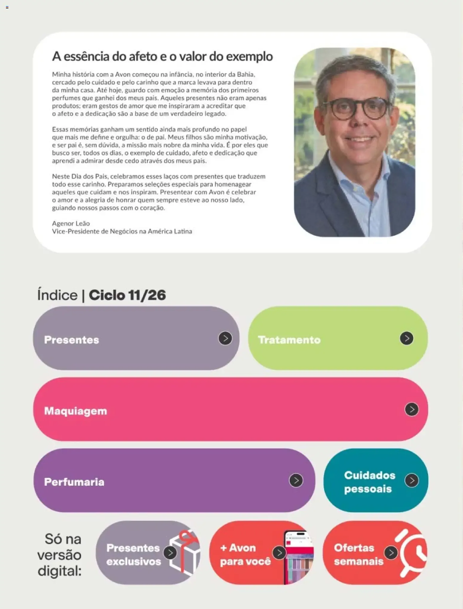 Encarte de Revista Avon folheto - Campanha 11 de 29/06/2026 | Promoção Online 29 de junho até 20 de julho 2026 - Pagina 10