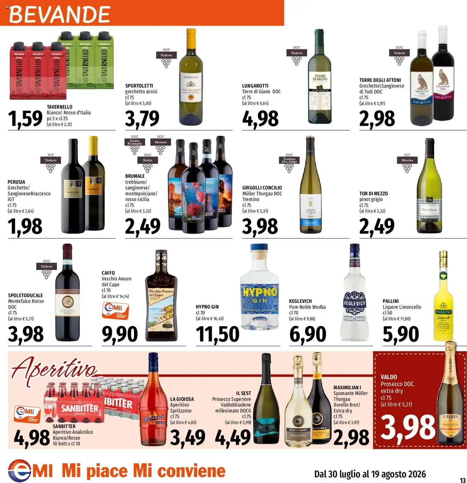 EMI volantino dal 30/07/2026 - online Offerte da 30 luglio a 19 agosto di 2026 - Pagina del volantino 13