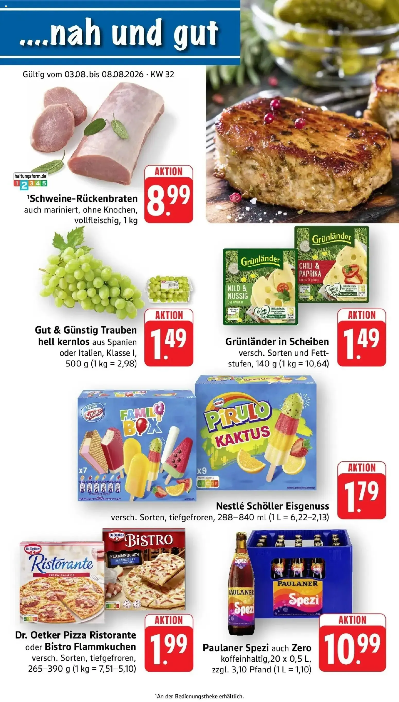 ...nah und gut von 3. August bis 8. August 2026 - Prospekt seite 1