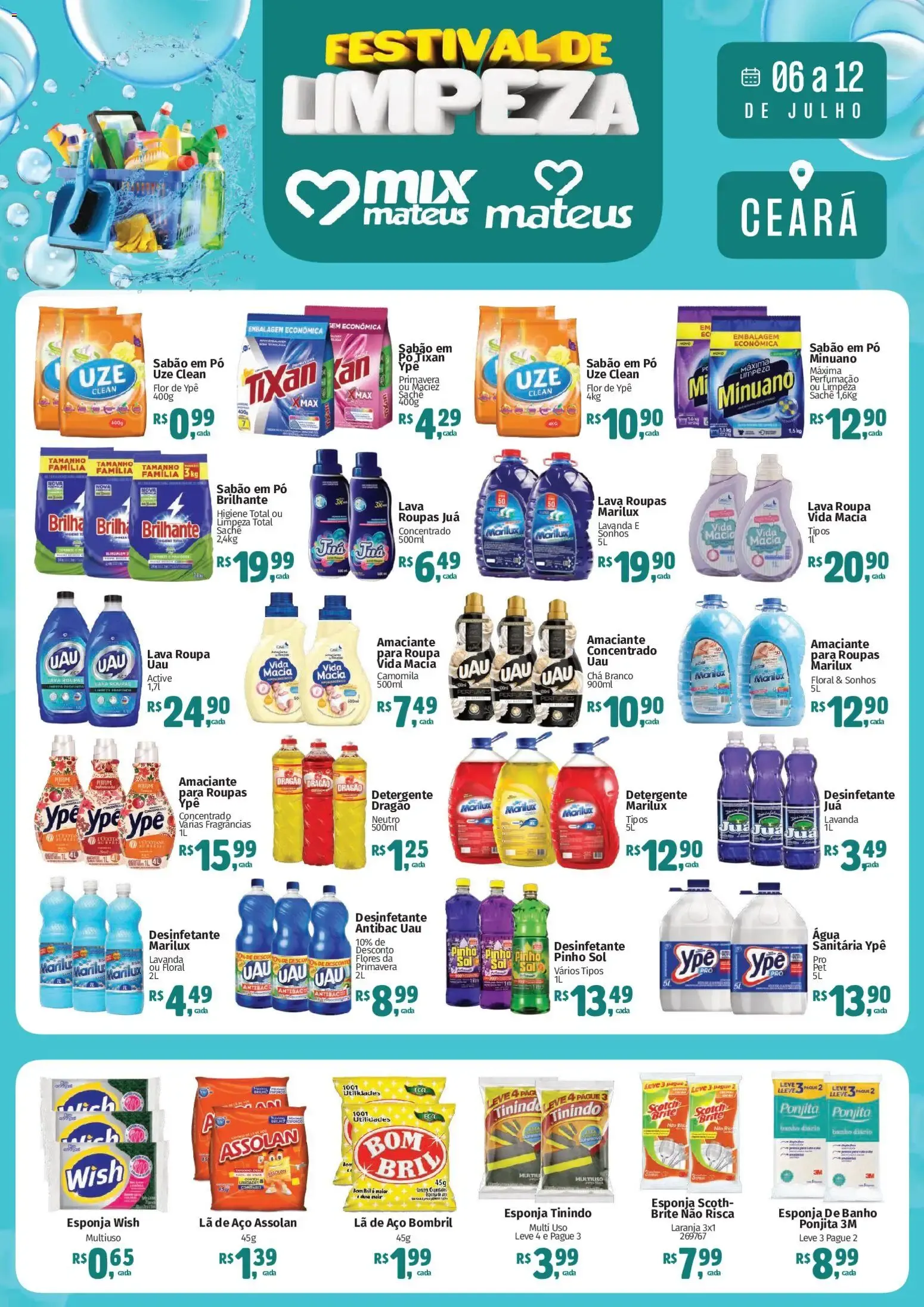 Encarte de Mateus ofertas Festival de Limpeza de 06 a 12 de Julho 6 de julho até 12 de julho 2026 - Pagina 1
