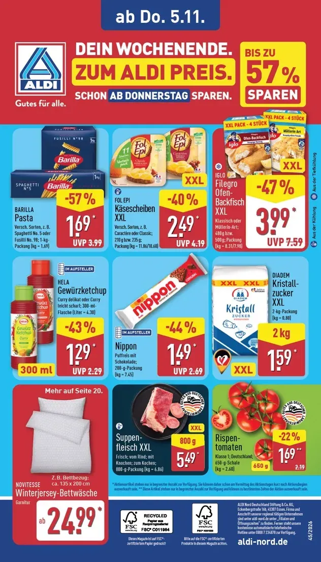 ALDI NORD Prospekt nächste Woche – von Montag 02.11.2026 bis Samstag 07.11.2026 von 2. November bis 7. November 2026 - Prospekt seite 35
