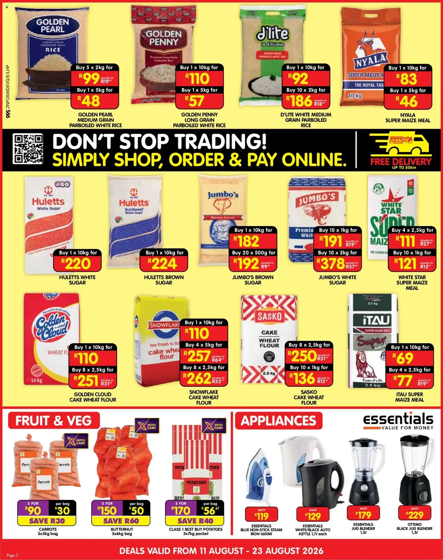 Shoprite Cash & Carry Mid Month Savings Durban & Mount Frere (11/08/2026 - 23/08/2026) → Online Catalogue from 11 August to 23 August 2026 - Catalogue Page 2