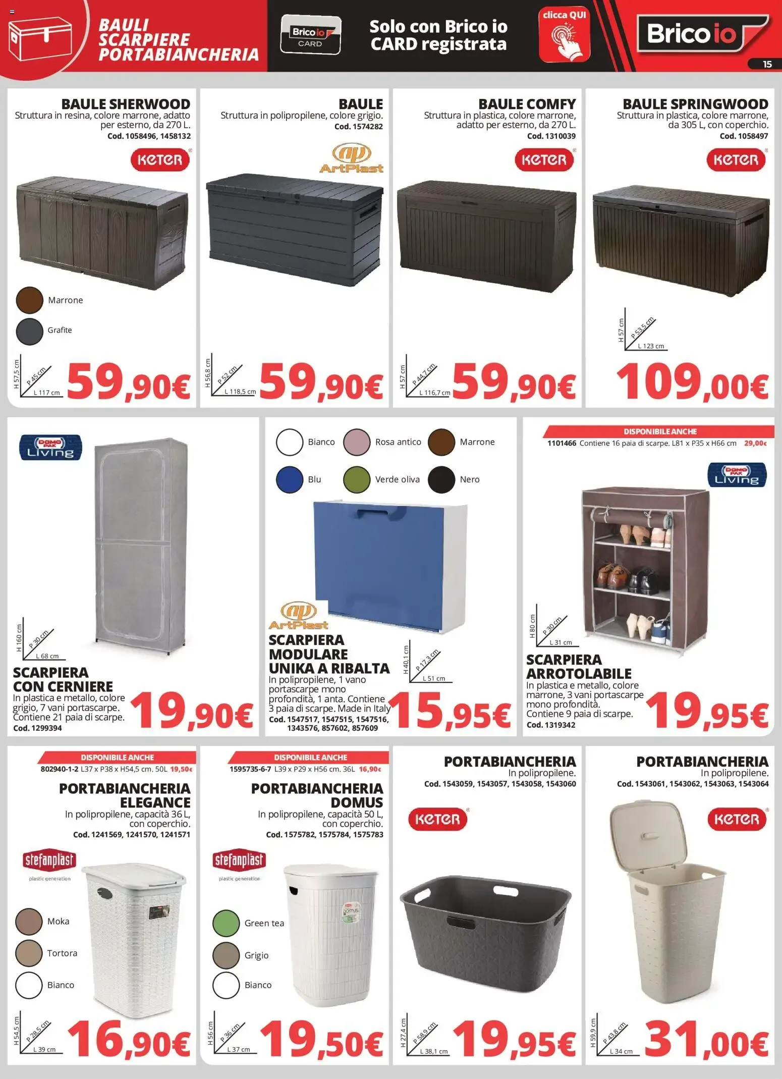 Nuovo Brico io volantino Sistemazione dal 28/09/2026 > offerte anteprima 🛍️ da 28 settembre a 2 novembre di 2026 - Pagina del volantino 15