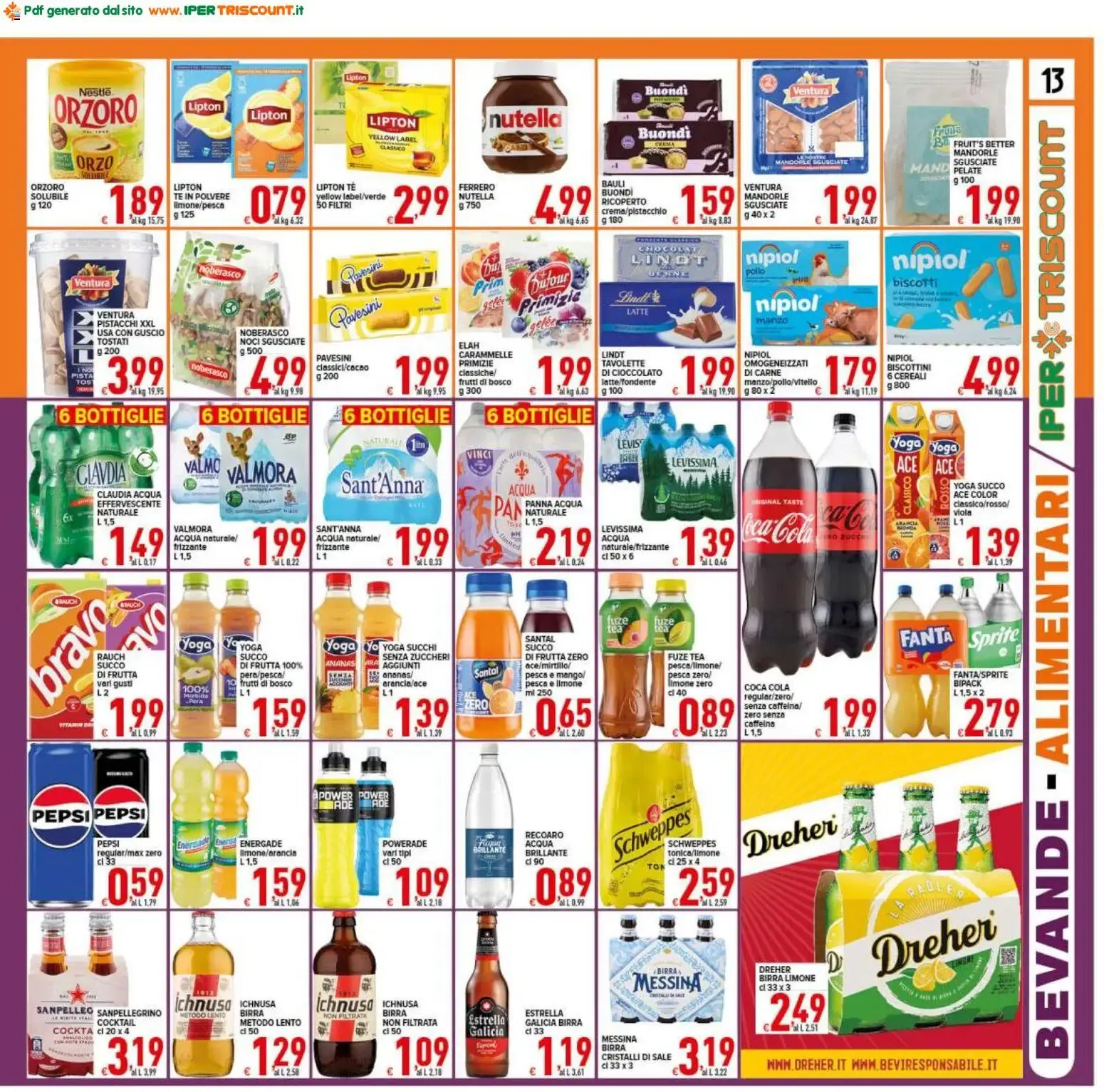Ipertriscount volantino dal 31/07/2026 - online Offerte da 31 luglio a 11 agosto di 2026 - Pagina del volantino 13
