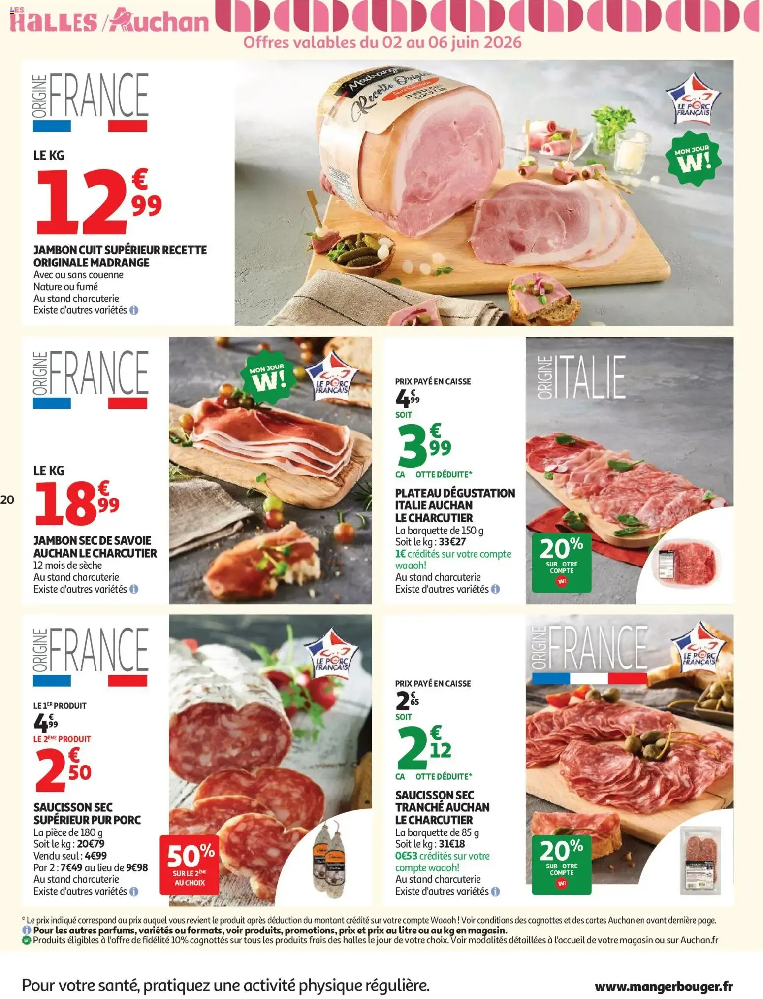 Auchan - Tous dans le match, pros des bons plans du 2 juin au 14 juin 2026 - Catalogue page 20
