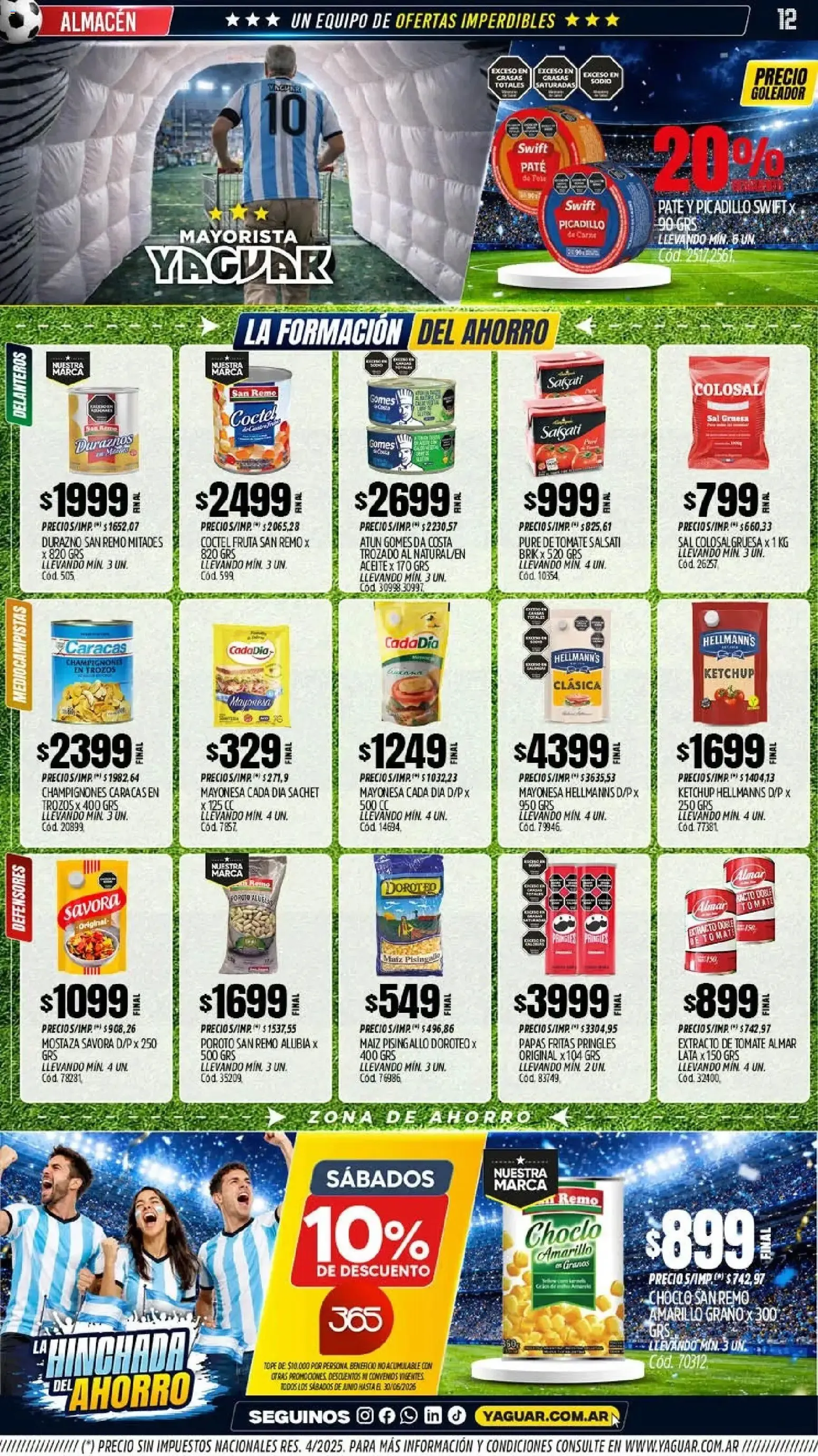 Ofertas de Mayorista Yaguar - La Hinchada del Ahorro 15 de junio al 20 de junio 2026 - Página 11 del catálogo
