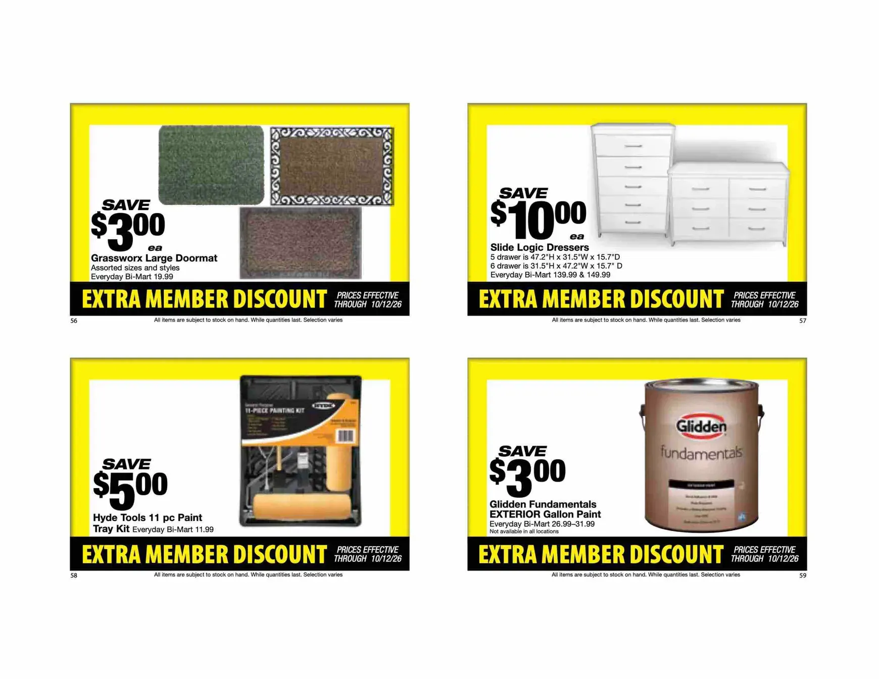 Weekly ad Future Bi-Mart - Extra member discount flyer valid from Thursday 10/01/2026 to Monday 10/12/2026 from October 1 to October 12 2026 - Page 16