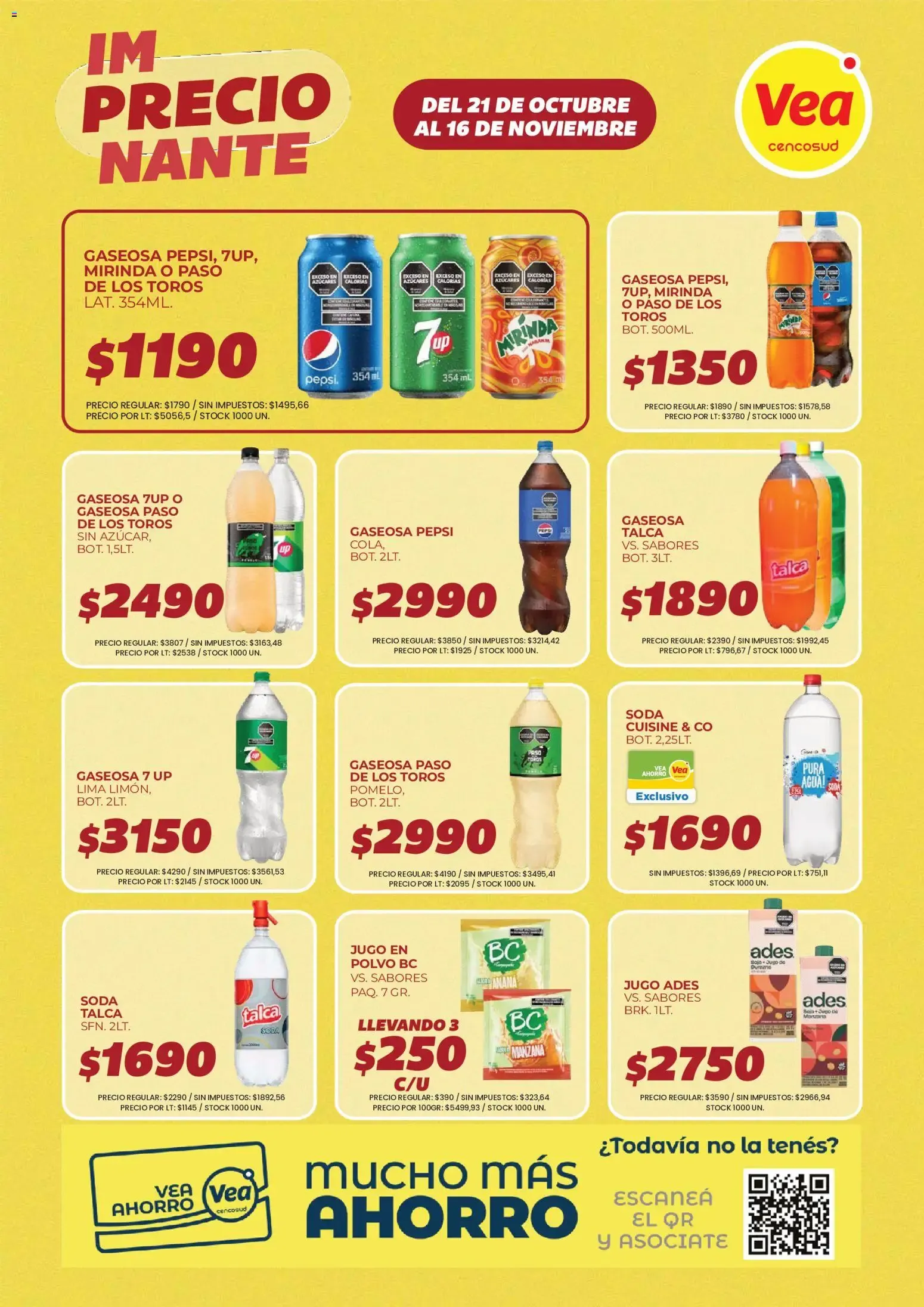 Ofertas de Vea - ImPRECIOnante Cuyo del 21/10/2026 - 16/11/2026 21 de octubre al 16 de noviembre 2026 - Página 7 del catálogo