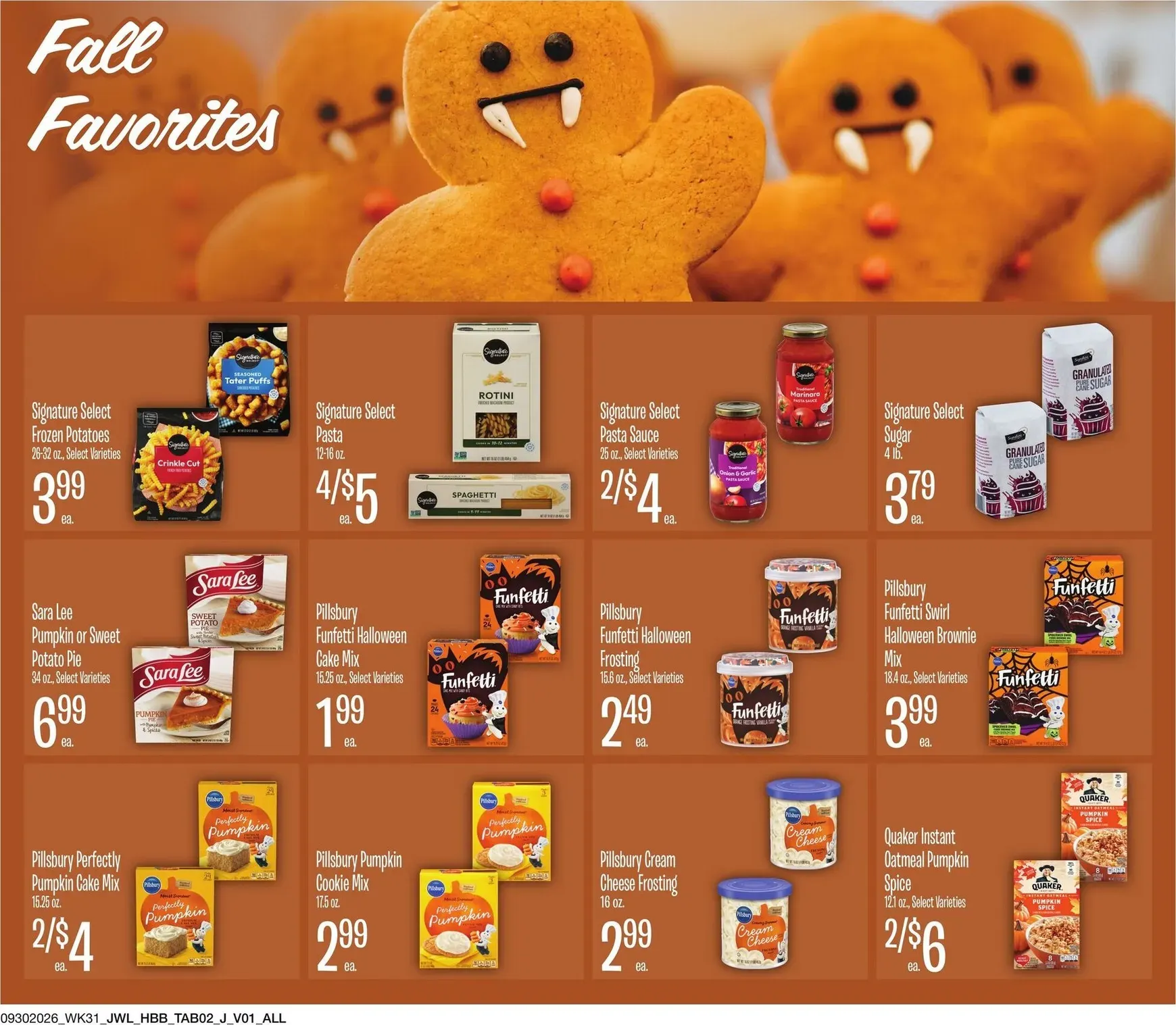 Weekly promotion Jewel Osco - Fall Savings Start Here spanning from September 30 to October 27 2026 - Page 2 for Catalogue 365