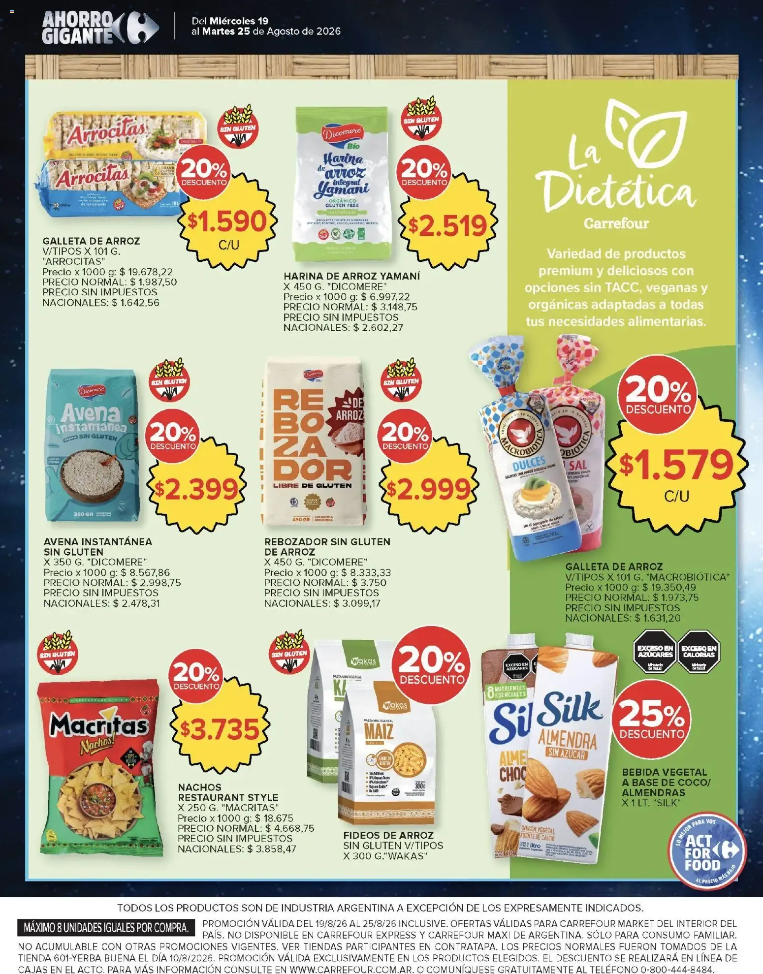 Ofertas de Carrefour Ahorro Gigante: Ofertas Hiper y Market 19 de agosto al 25 de agosto 2026 - Página 51 del catálogo