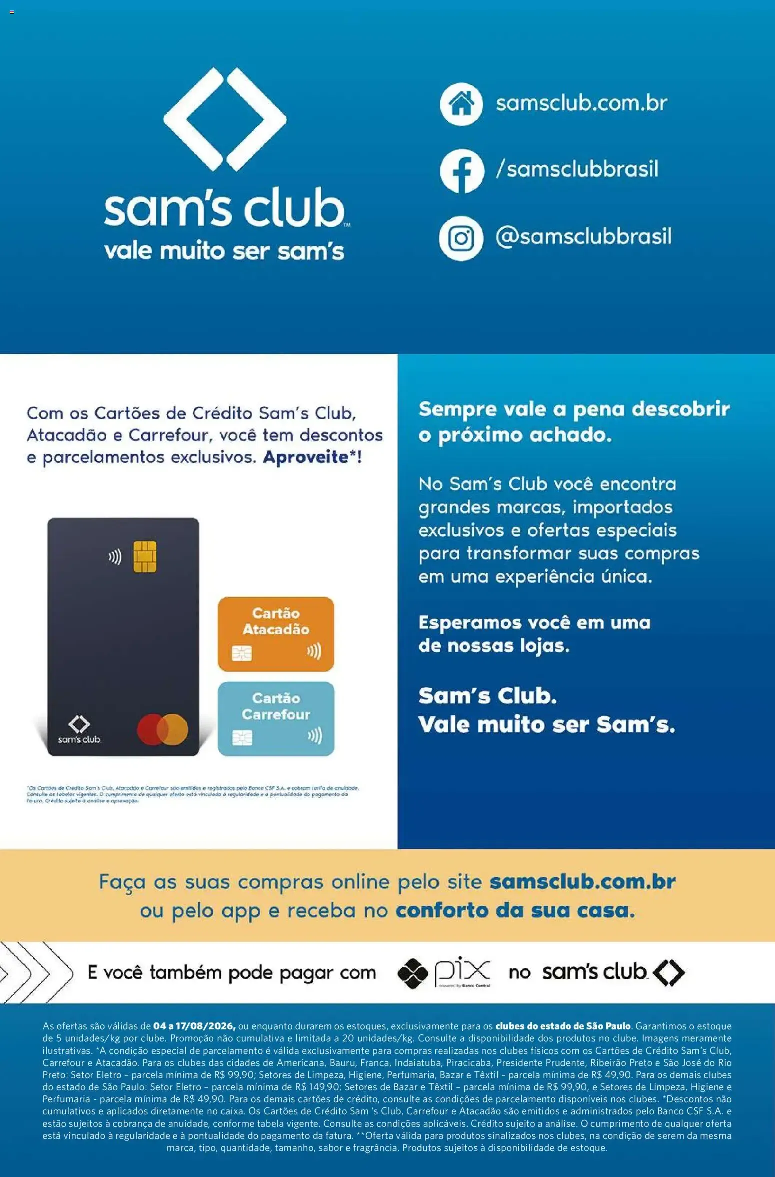 Encarte de Sam's Club ofertas Free Shop de 04/08/2026 | Promoções Online 4 de agosto até 17 de agosto 2026 - Pagina 13