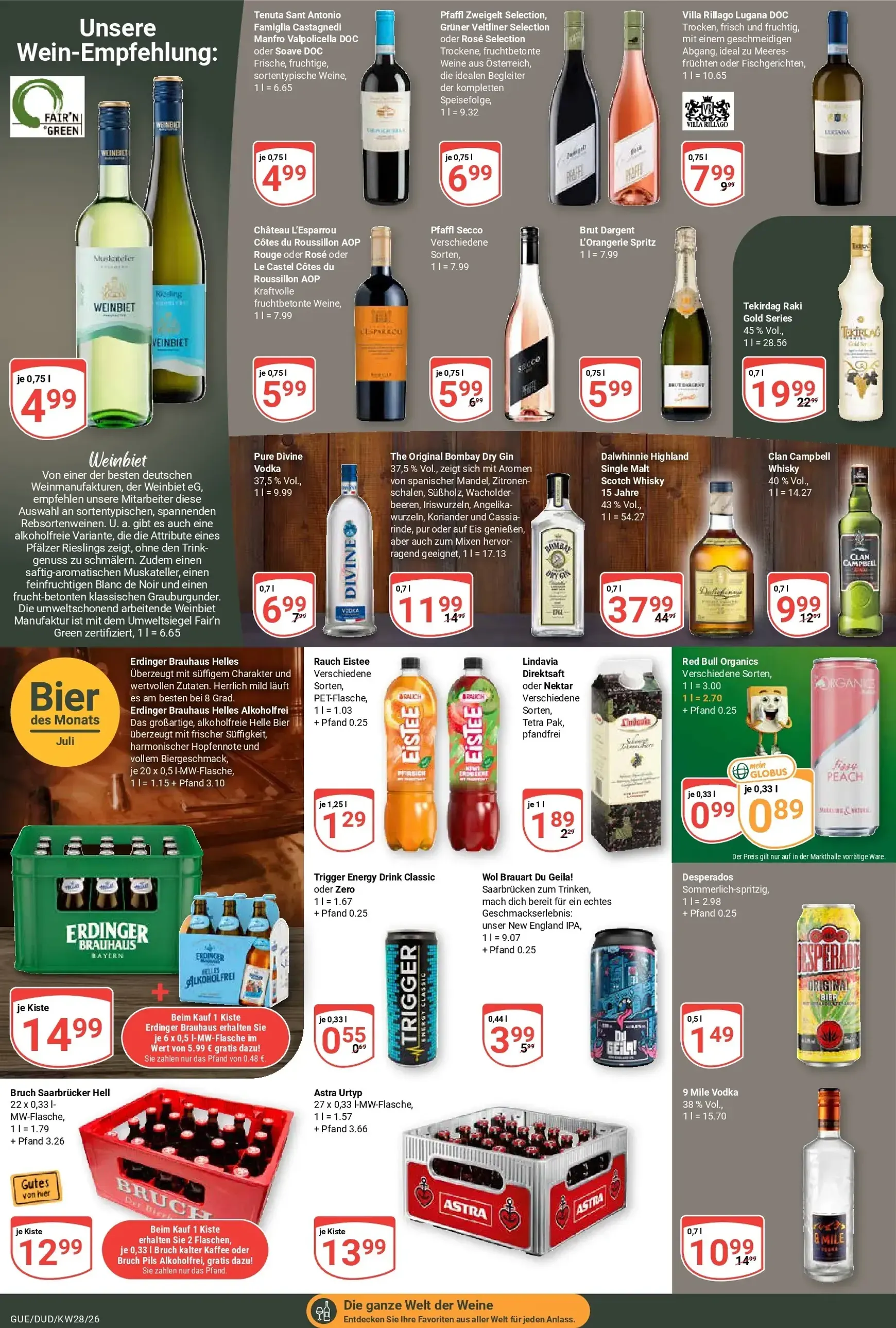 Globus - Wochenangebote Prospekt – von Montag 06.07.2026 bis Samstag 11.07.2026 von 6. Juli bis 11. Juli 2026 - Prospekt seite 20