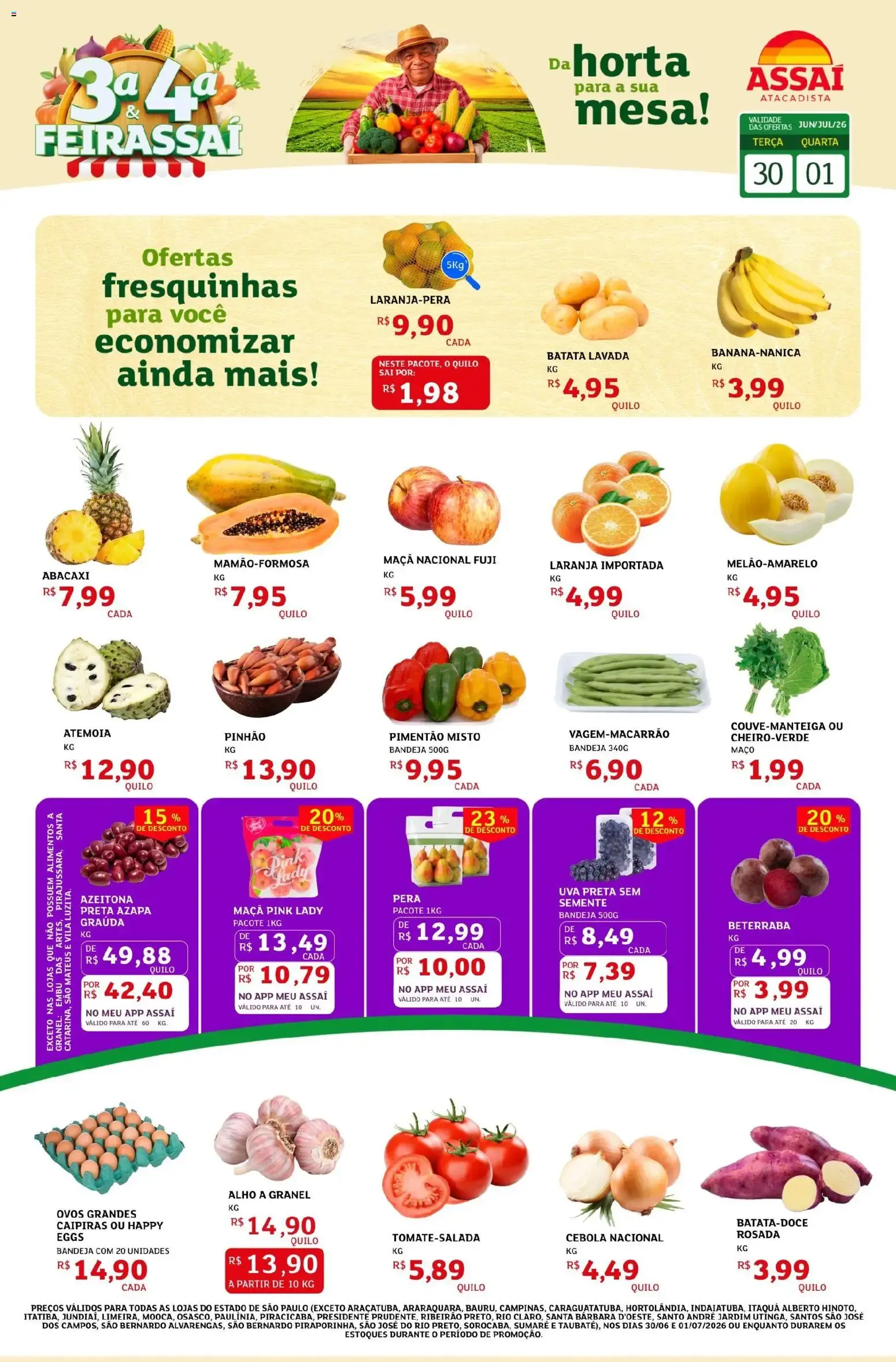 Encarte de Assaí Atacadista ofertas - SP de 30/06/2026 | Promoções Online 30 de junho até 1 de julho 2026 - Pagina 1
