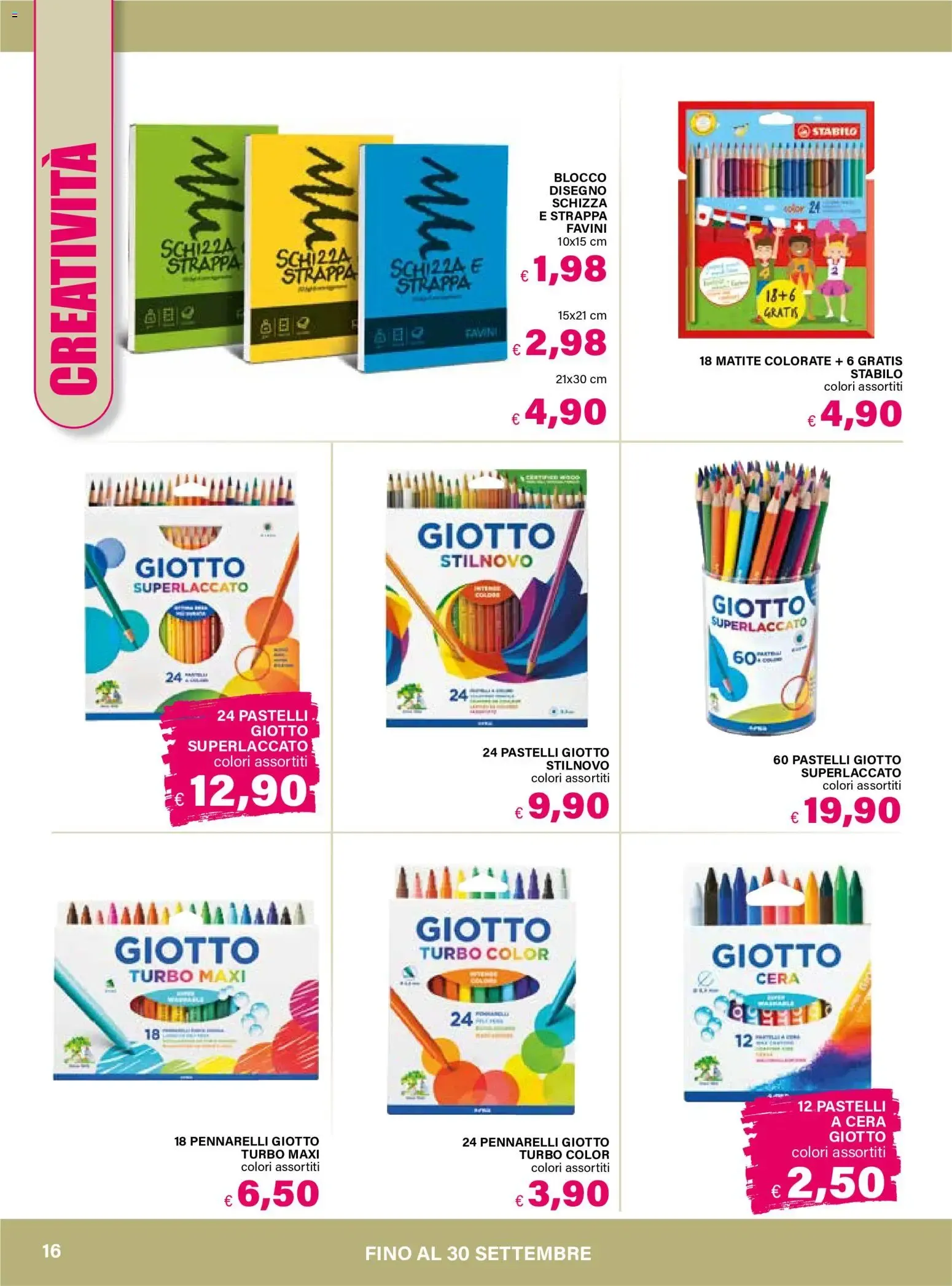 Il Gigante Ipermercati - Catalogo Scuola: Maestreee... Stiamo Tornando! da 6 agosto a 30 settembre di 2026 - Pagina del volantino 16