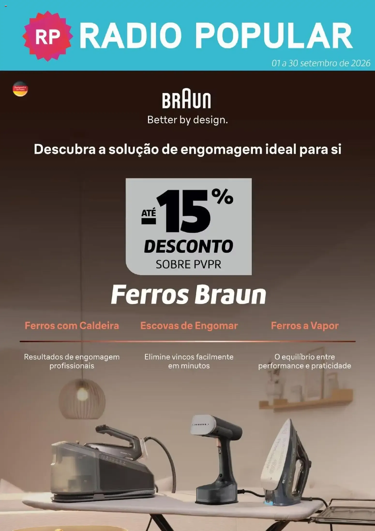 Folheto Radio Popular Ferros Braun » de 01/09/2026 - 30/09/2026 de 1 de setembro até 30 de setembro 2026 - Pagina 1