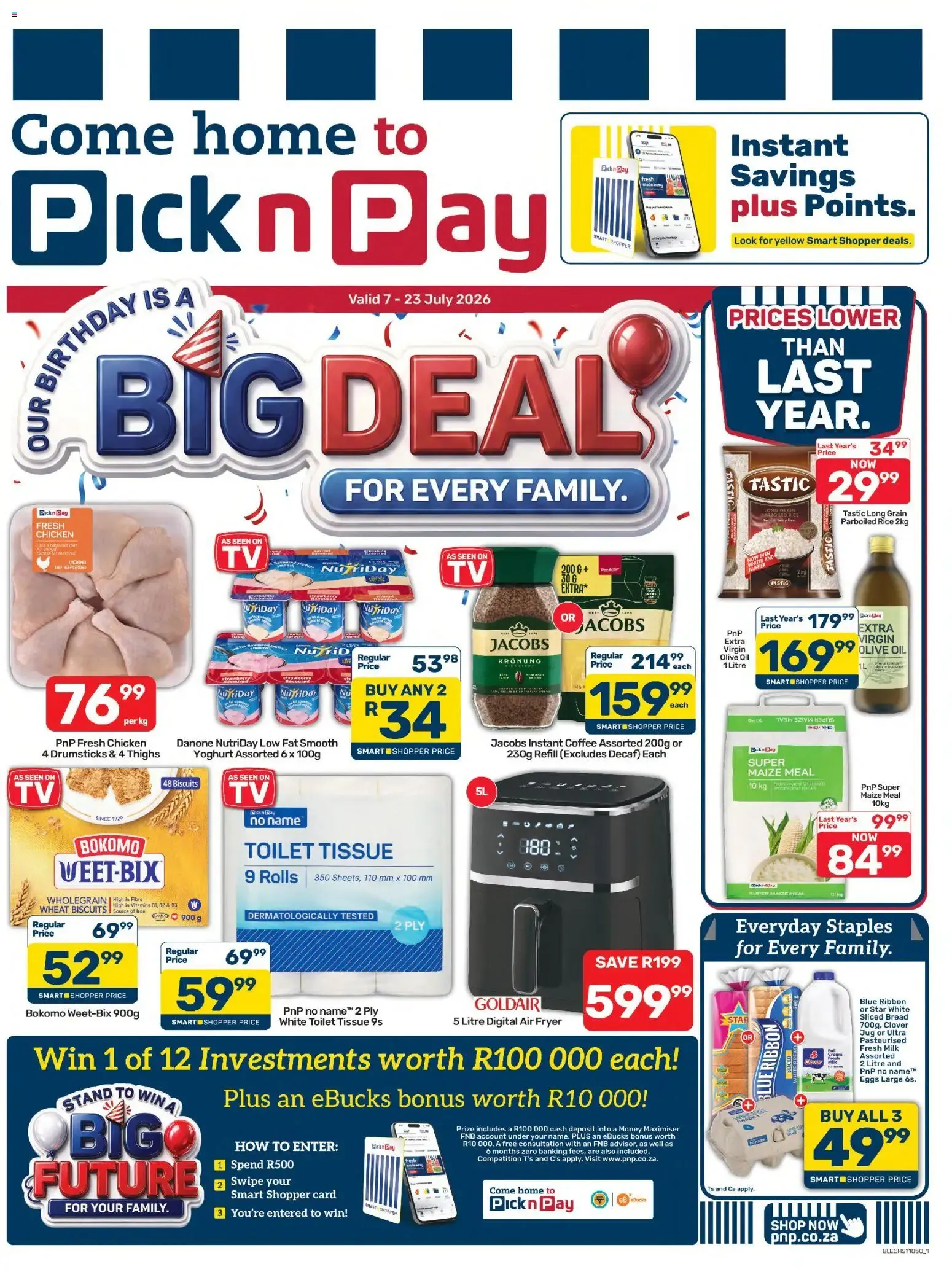 Pick n Pay Eastern Cape - Birthday Specials (07/07/2026 - 23/07/2026) Online from 7 July to 23 July 2026 - Catalogue Page 1